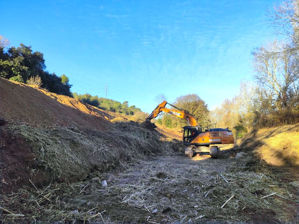 Obres a la riera de Sant Cugat. FOTO: Ajuntament de Cerdanyola