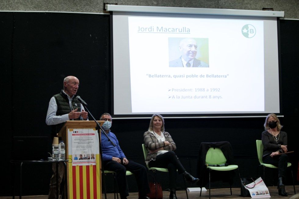 Jordi Macarulla a l'acte sobre la unió de Veïns de Bellaterra. FOTO: Pau Quintana