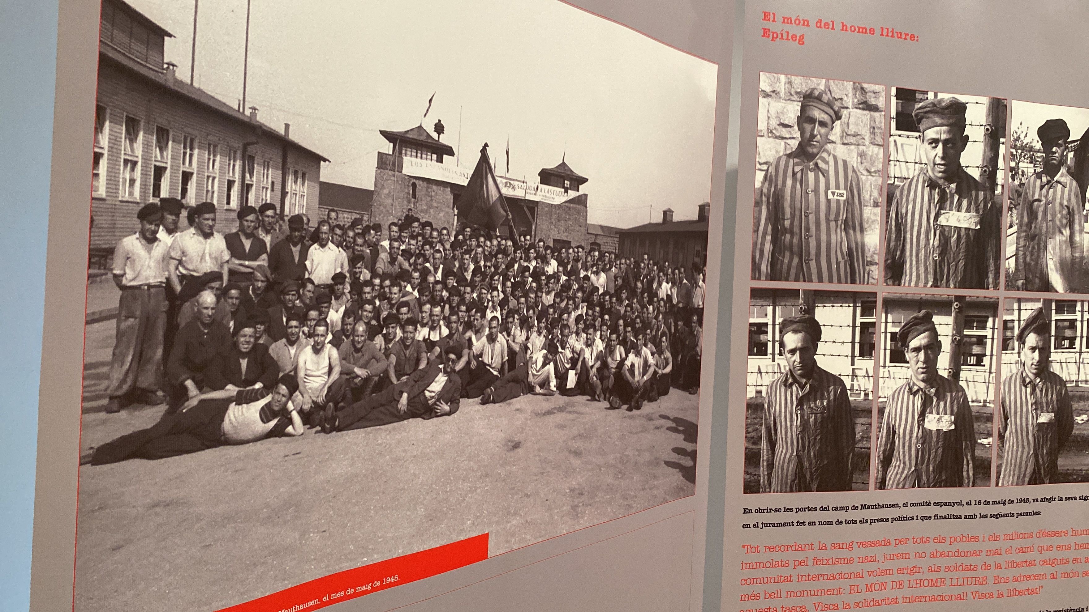 Fragment de l'exposició 'Mauthausen, l'univers de l'horror', que es pot visitar al Museu de Ca n'Oliver. FOTO: Mónica GM