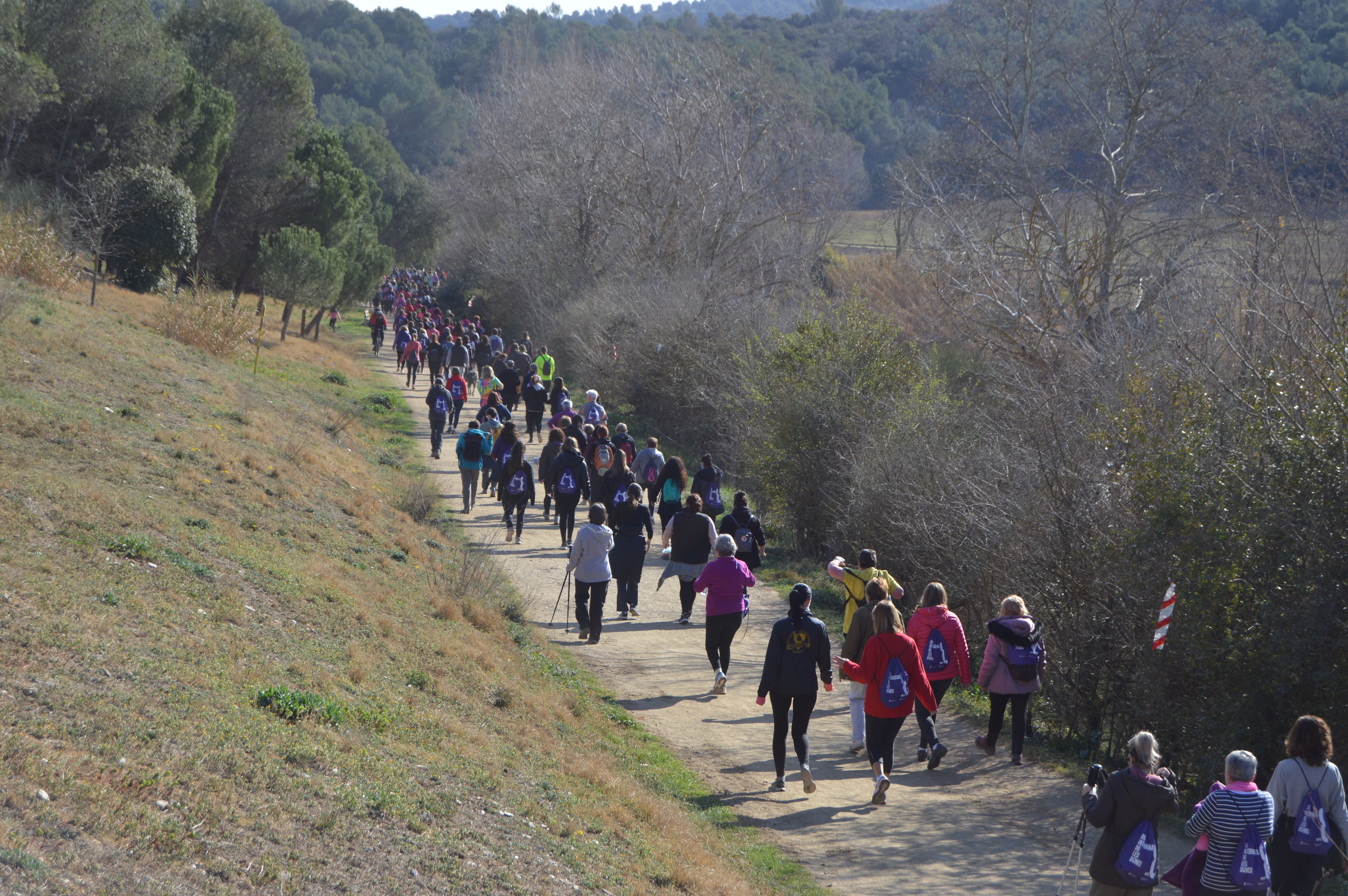 Cursa-caminada Feminista 2022 en el marc del 8 de març. FOTO: Nora Muñoz Otero