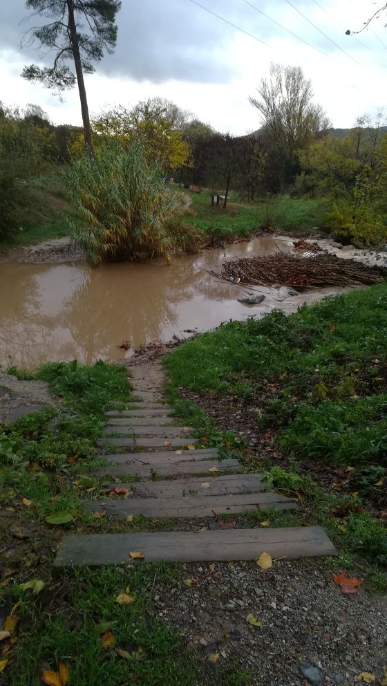 Fotodenúncia sobre l'estat de les passeres de la Riera de Sant Cugat. FOTO: C.P.M. Fotodenúncia sobre l'estat de les passeres de la Riera de Sant Cugat. FOTO: C.P.M.