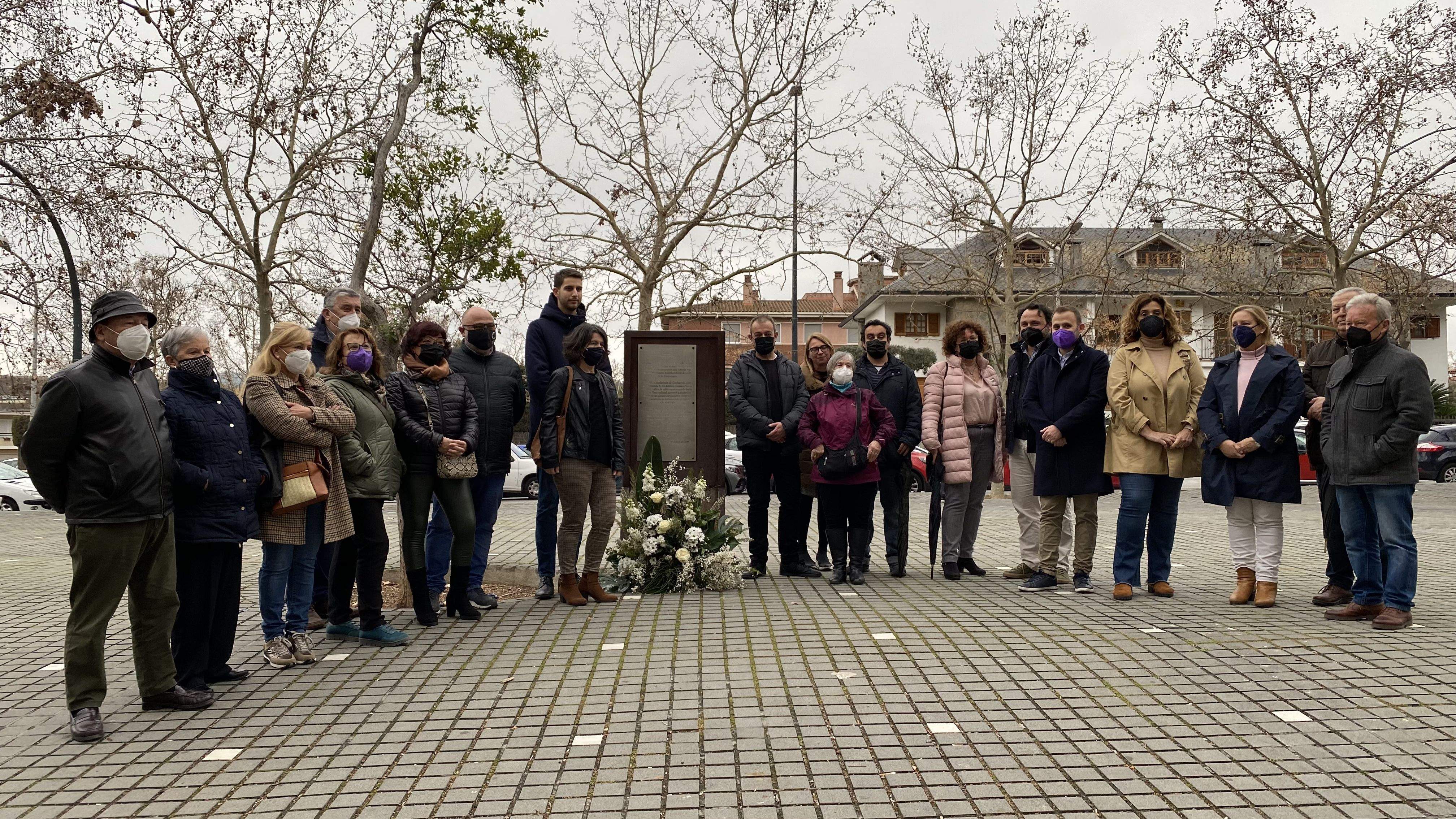 Minut de silenci en el Dia Europeu de les Víctimes del Terrorisme. FOTO: Mónica GM