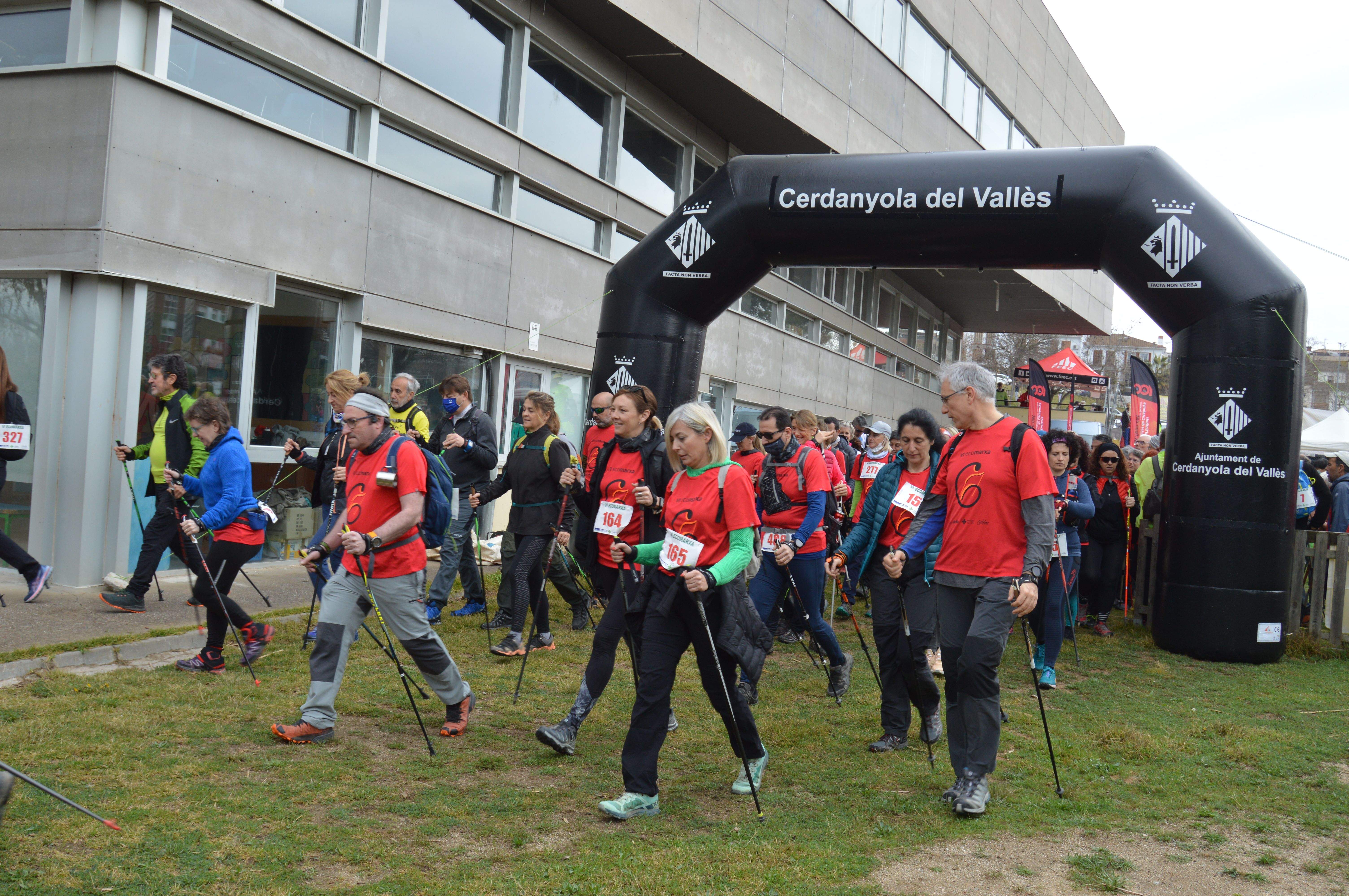 La 6a edició de l'Ecomarxa en el punt de sortida al PEM Guiera. FOTO: Nora Muñoz Otero