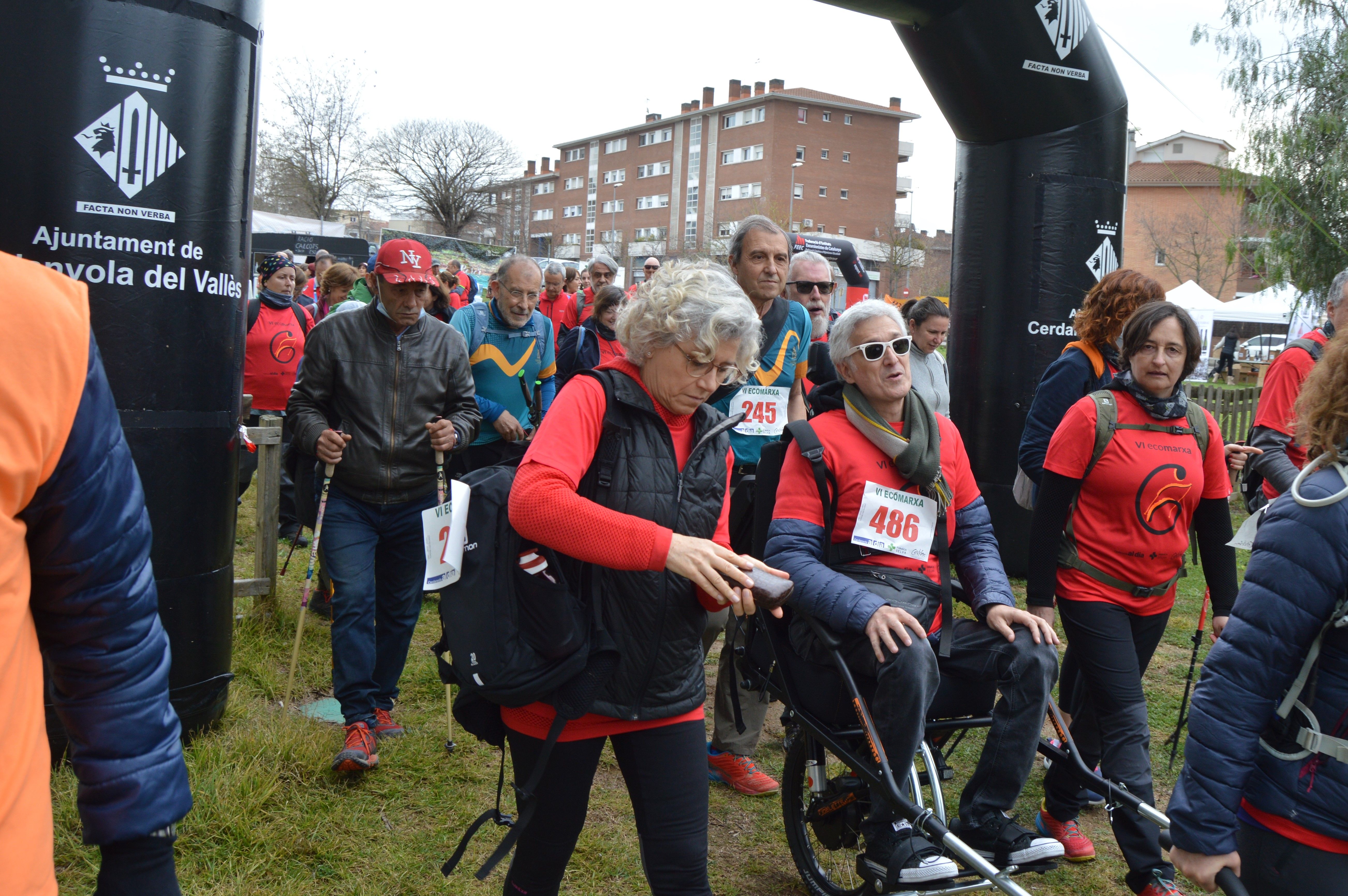 La 6a edició de l'Ecomarxa en el punt de sortida al PEM Guiera. FOTO: Nora Muñoz Otero La 6a edició de l'Ecomarxa en el punt de sortida al PEM Guiera. FOTO: Nora Muñoz Otero