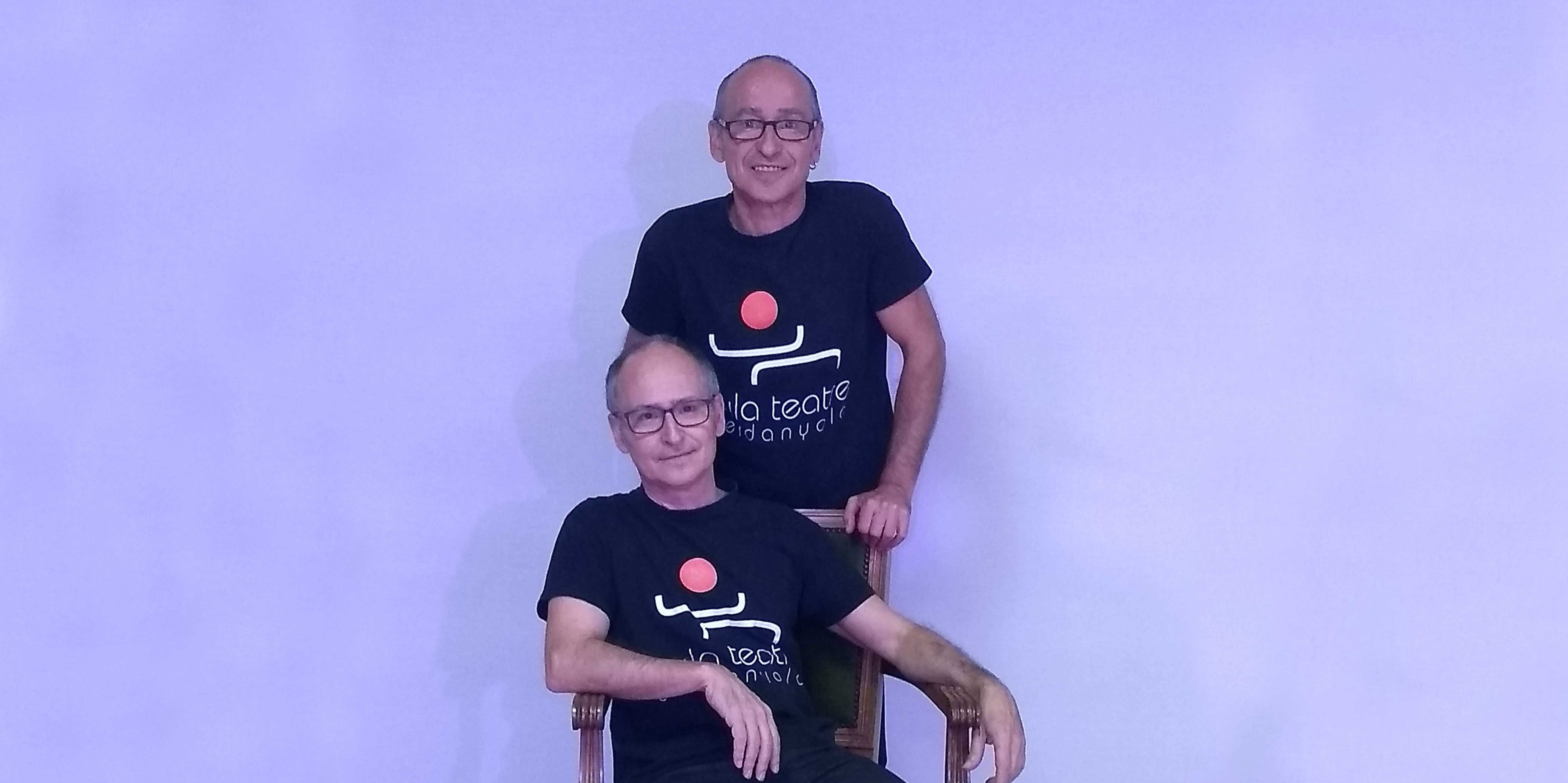 Javi i Carlos Soler són els professors de l'Aula de Teatre de l'Ateneu. FOTO: Cedida