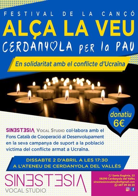 Cartell del concert solidari amb Ucraïna. Cartell del concert solidari amb Ucraïna.