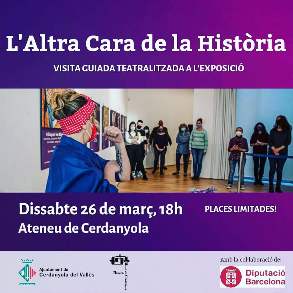 Cartell isita teatralitzada exposició 'L'altra cara de la història'. FOTO: Ajuntament