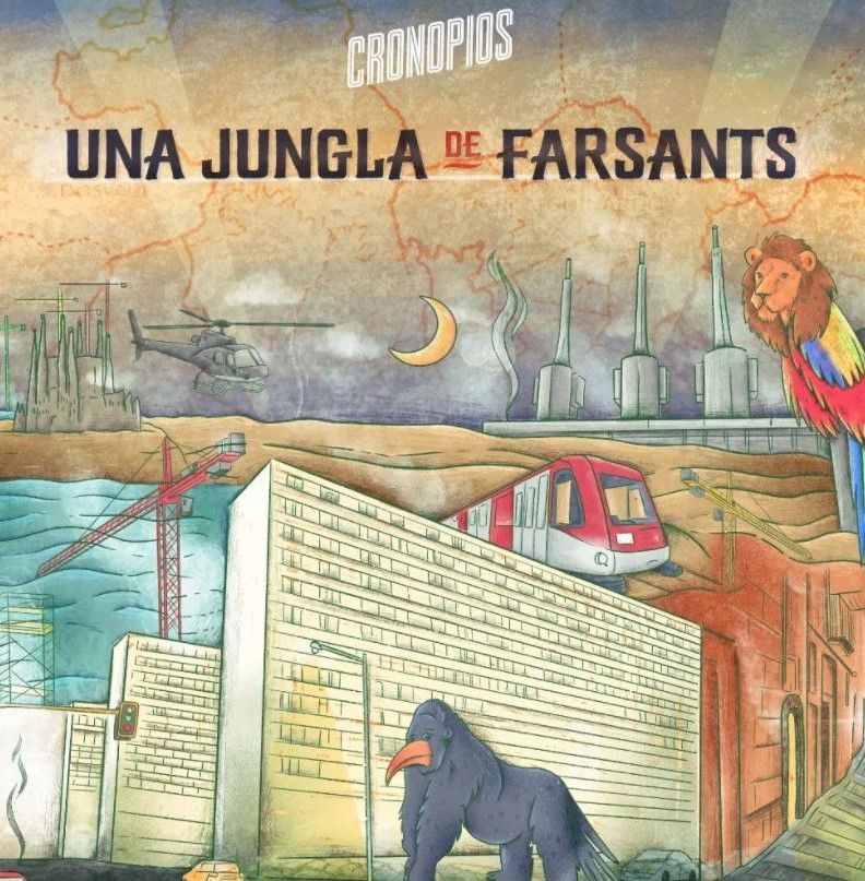 Portada del disc 'La jungla de farsants' de Cronopios. FOTO: Instagram banda