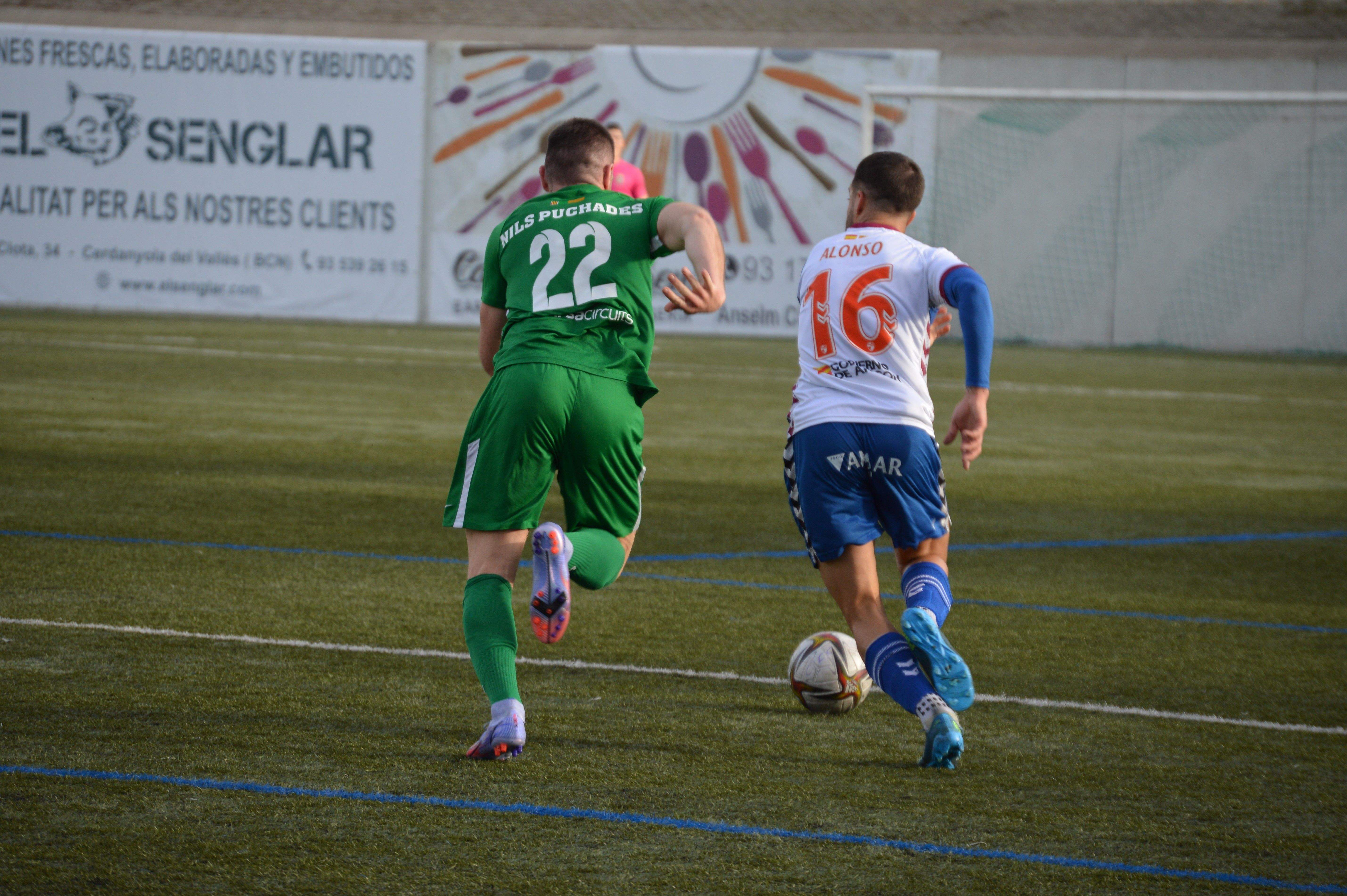 Cerdanyola Futbol Club versus CD Ebro a Fontetes. FOTO: Nora Muñoz Otero