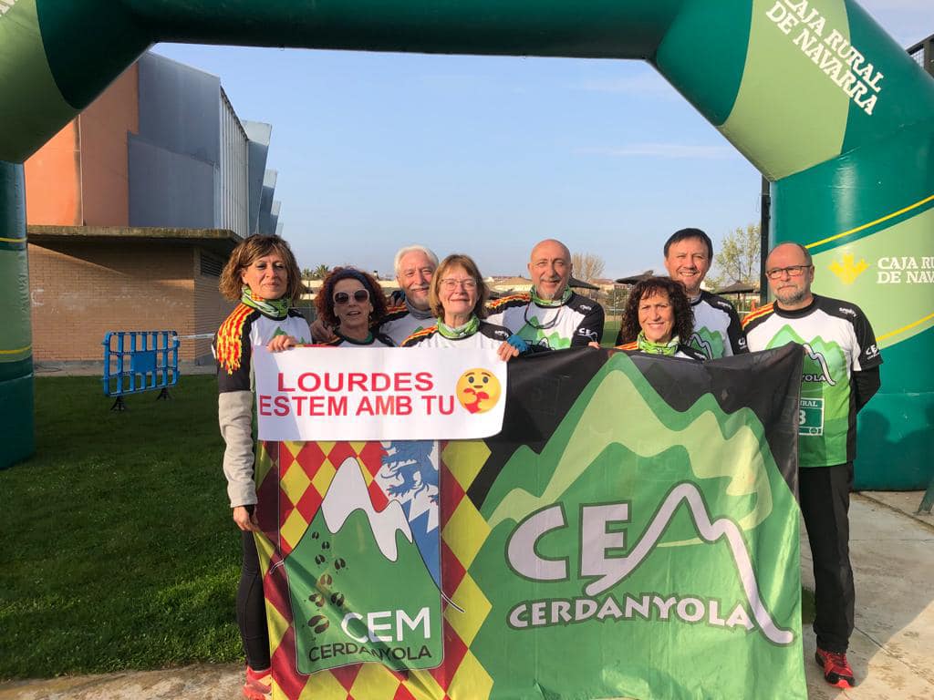 Participants del CEM Cerdanyola en la marxa nòrdica de Navarra. FOTO: Cedida
