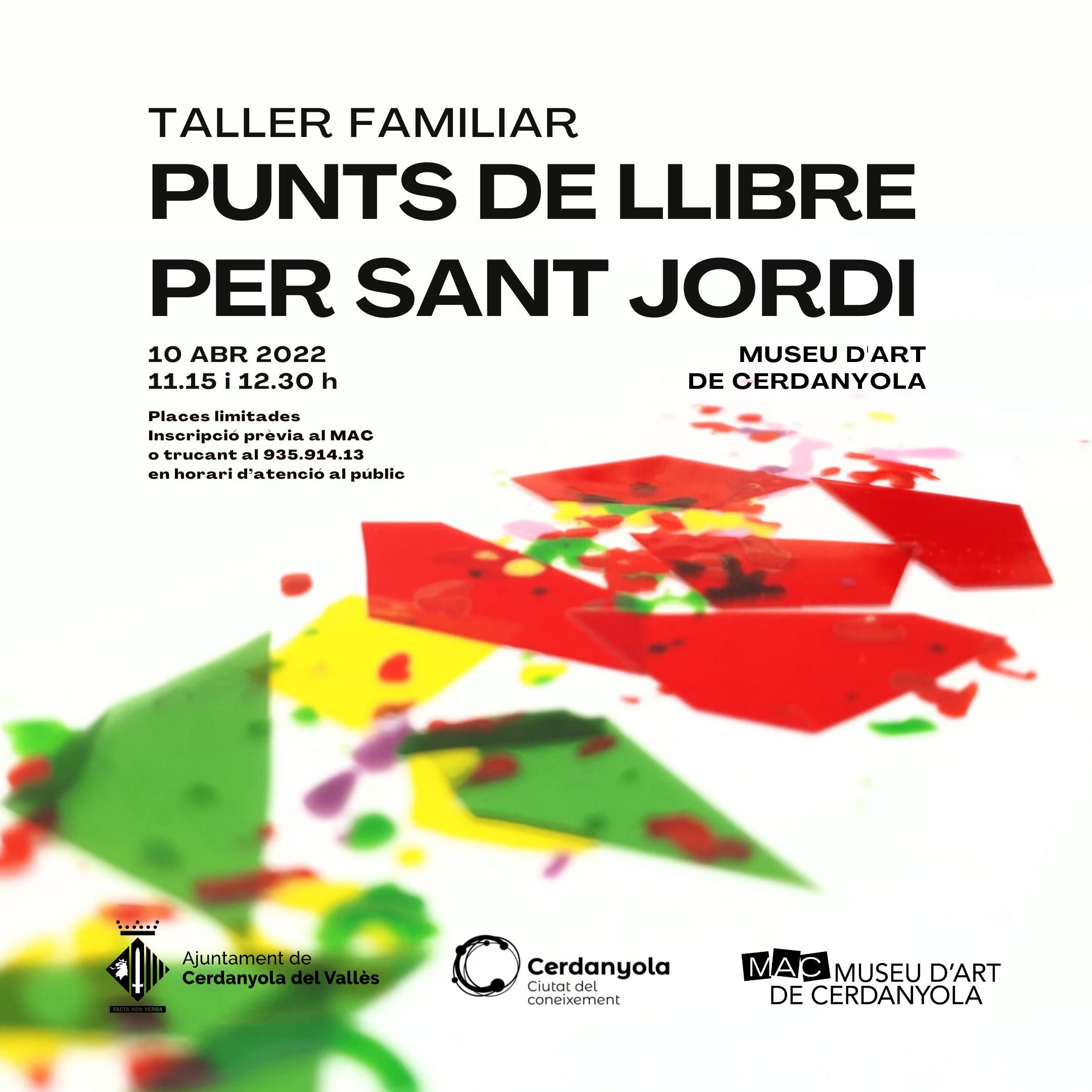 Taller punts de llibre per Sant Jordi al MAC Taller punts de llibre per Sant Jordi al MAC