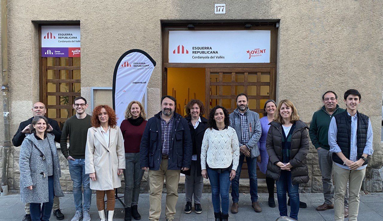 Alguns dels membres de la nova executiva local d'Esquerra Republicana. FOTO: ERC