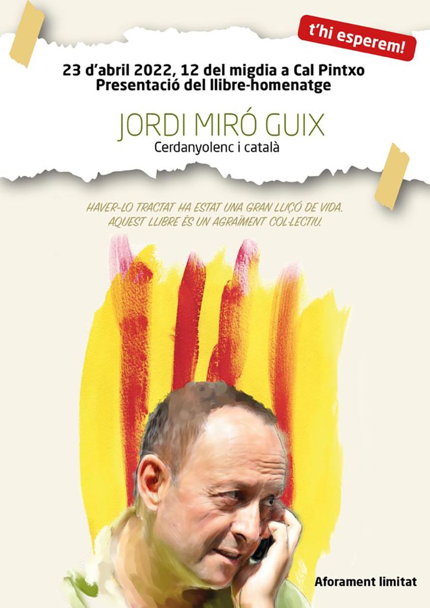 Presentació del llibre homenatge a Jordi Miró. FOTO. Cedida Presentació del llibre homenatge a Jordi Miró. FOTO. Cedida