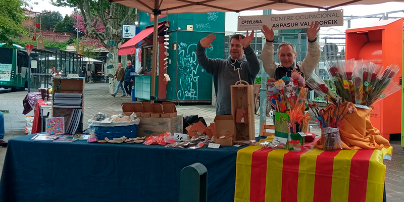 Catalonia Fundació Creactiva ha tornat a celebrar Sant Jordi com sempre. FOTO: Cedida