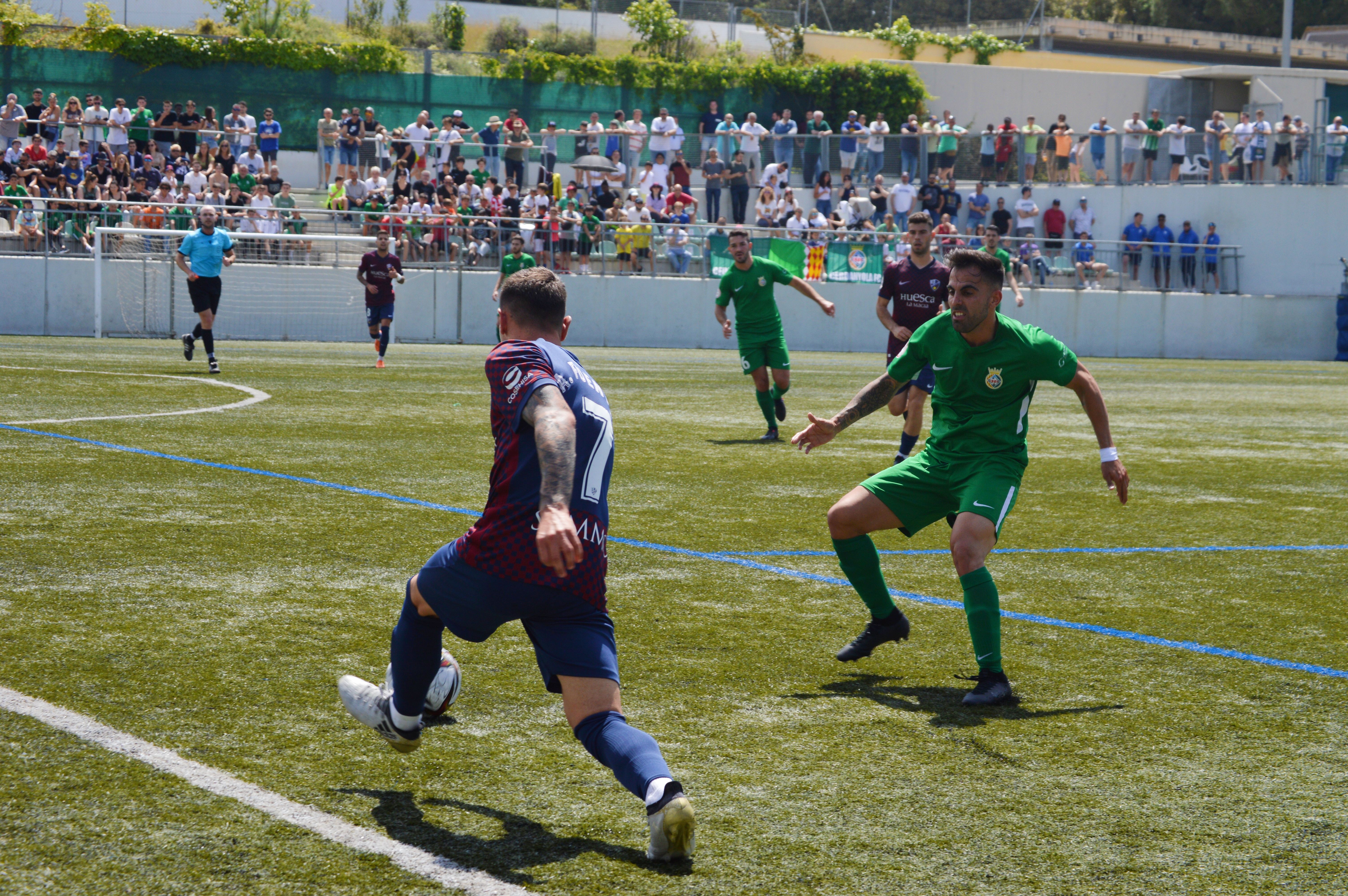 El Cerdanyola Futbol Club en l'última jornada de la lliga. FOTO: Nora Muñoz Otero