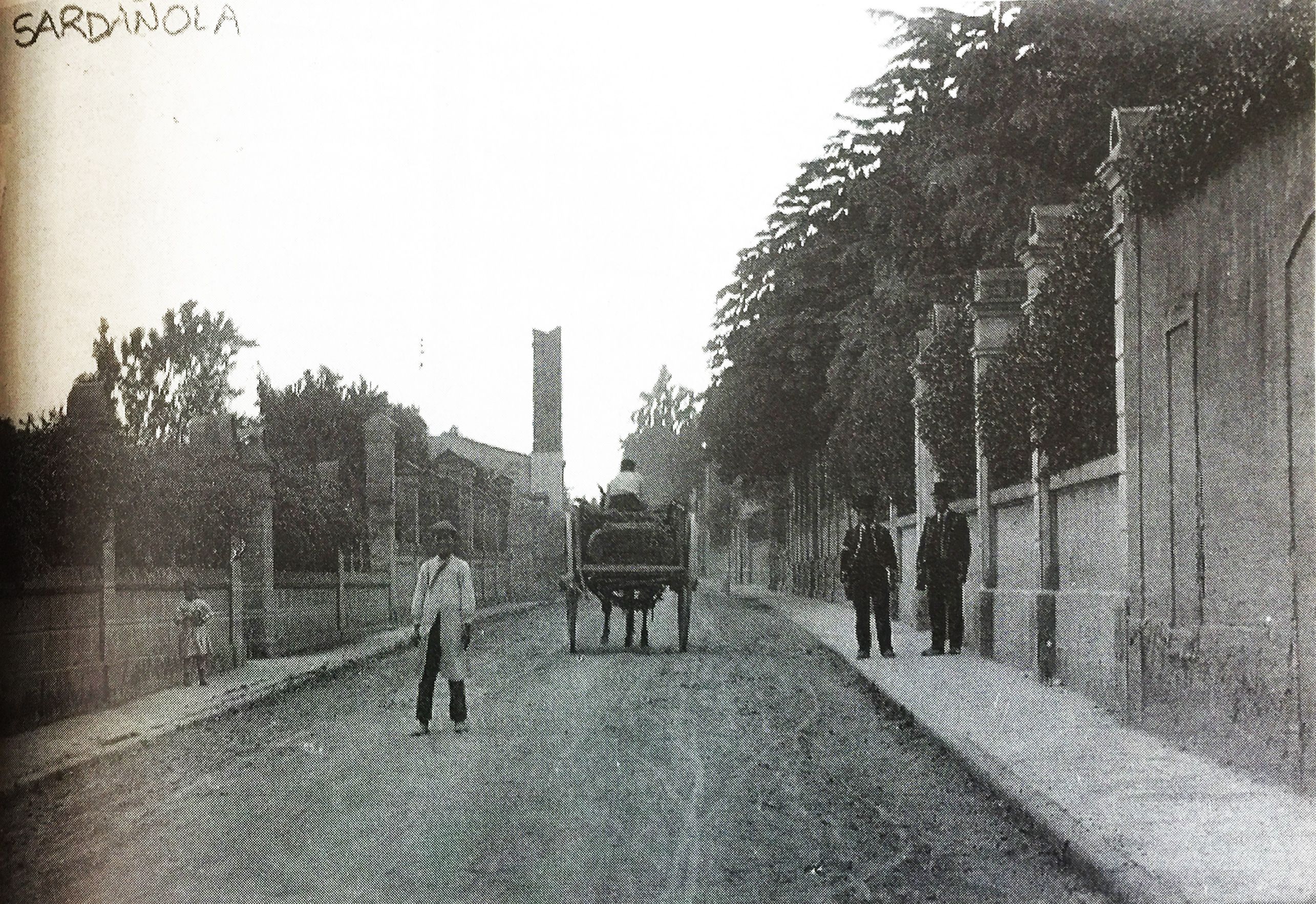 El Carrer Sant Ramon, a començaments del segle XX. (TOT Cerdanyola, 284) - Cedida per Cerdanyola Debat