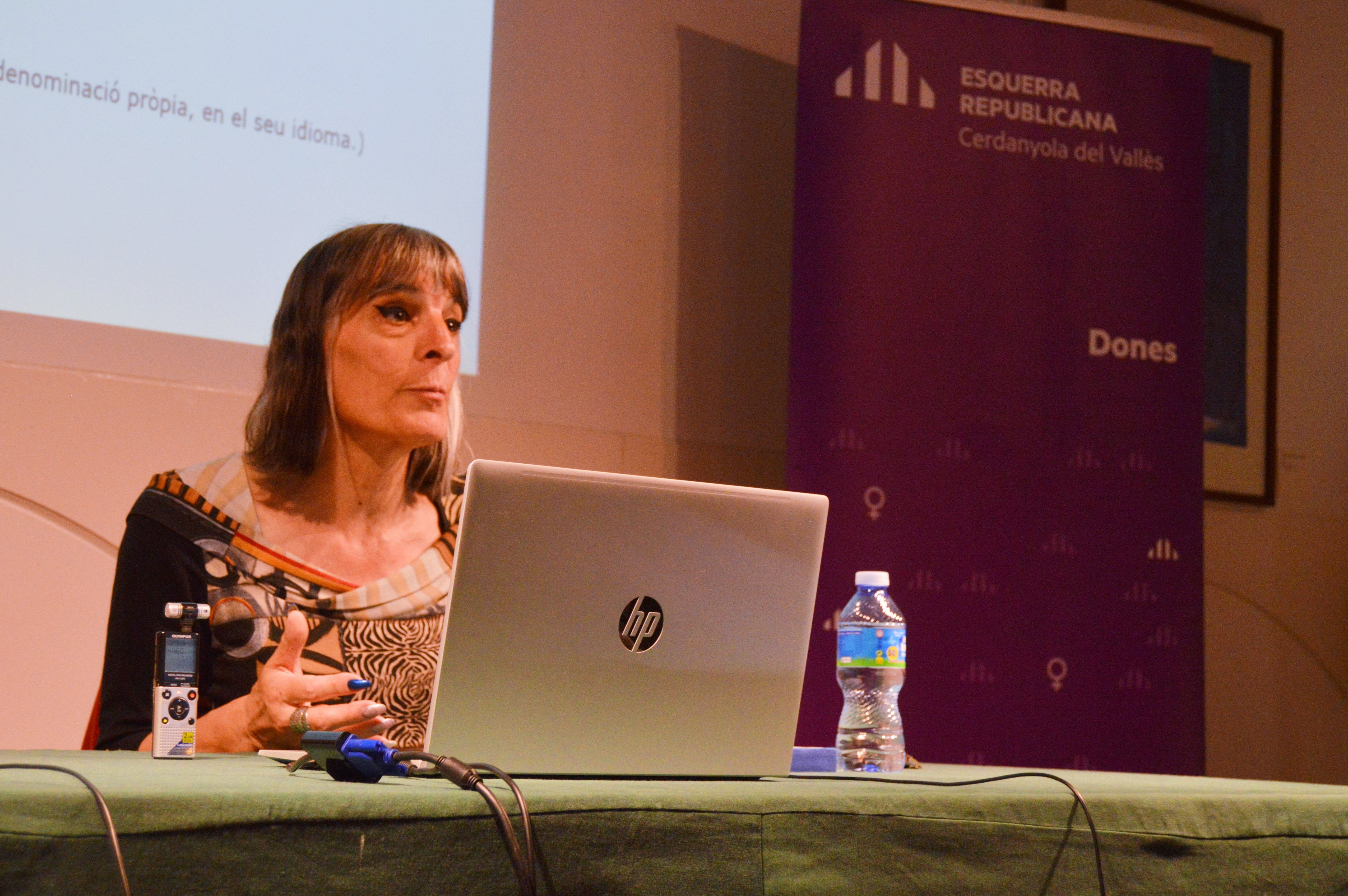 Clara Palau i Jenn Díaz d'ERC en conferència. FOTO: Nora Muñoz Otero