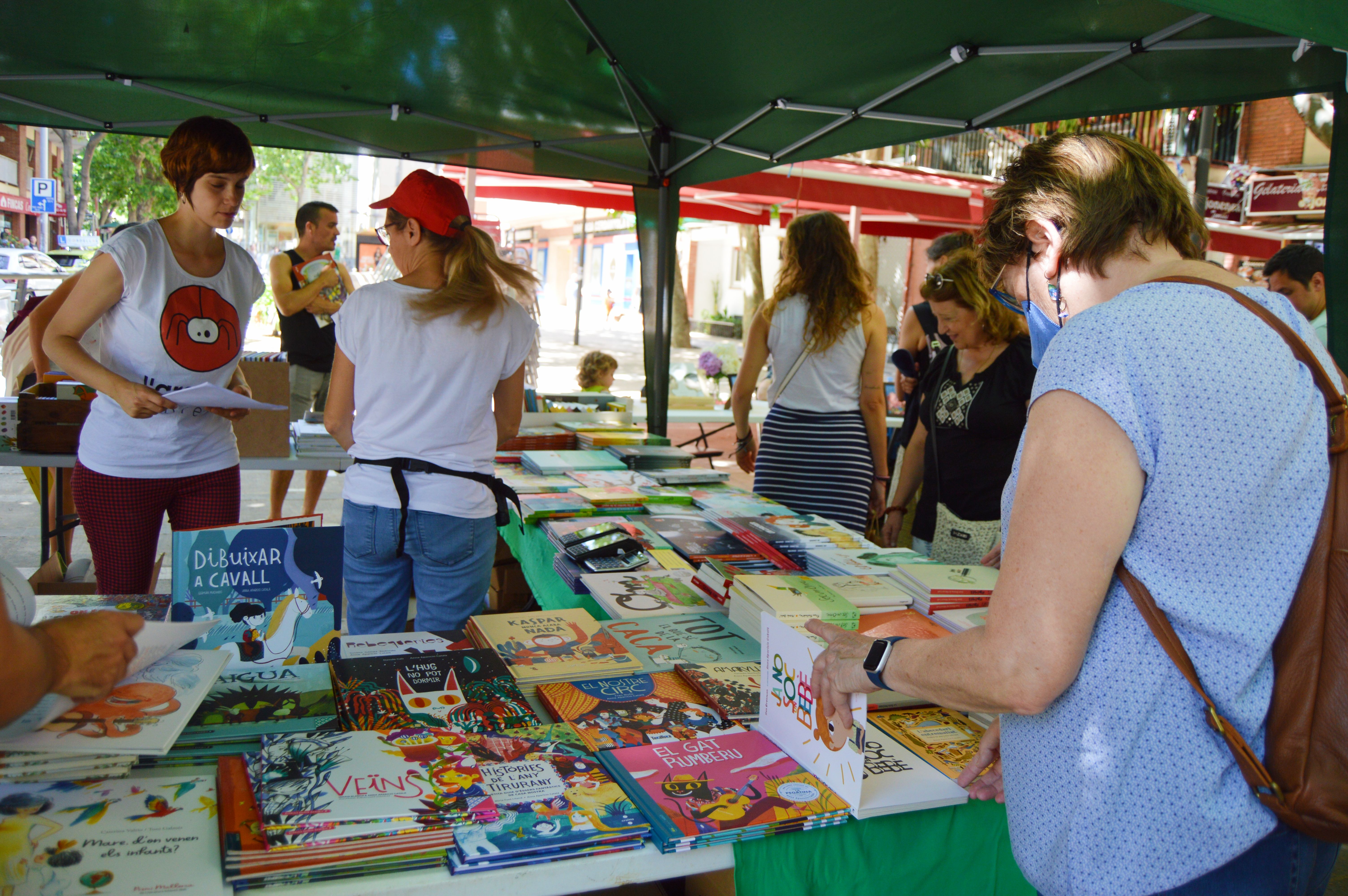 La 5a edició de la Festa de la Il·lustració de l'Aranya ha venut molts llibres dels autors convidats. FOTO: Nora Muñoz Otero