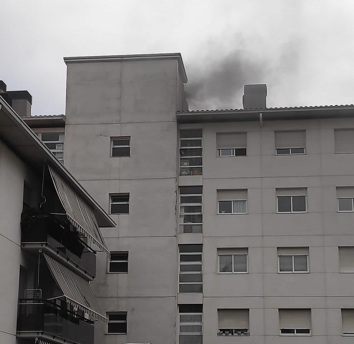 Incendi a Canaletes. FOTO: Cedida