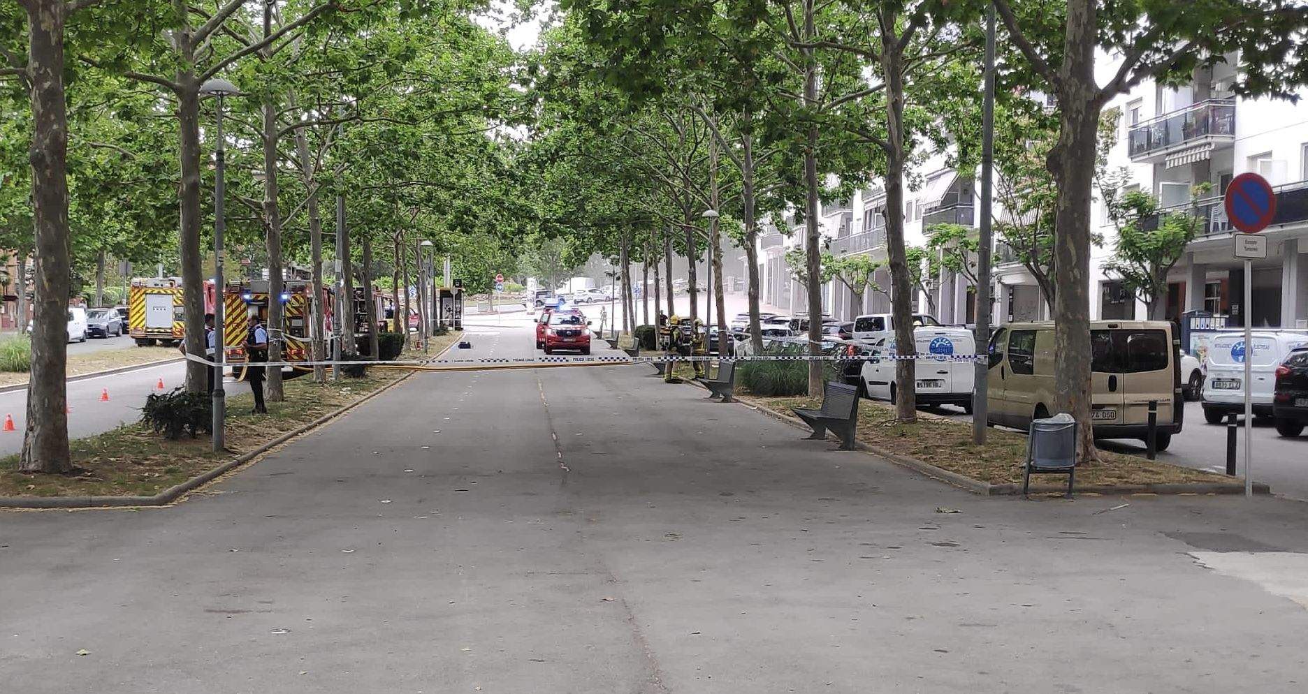 Explosió en una transformadora elèctrica a Canaletes. FOTO: Cedida