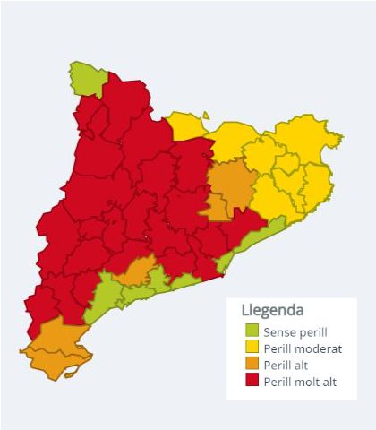 mapa perill calor 16.6.22 mapa perill calor 16.6.22
