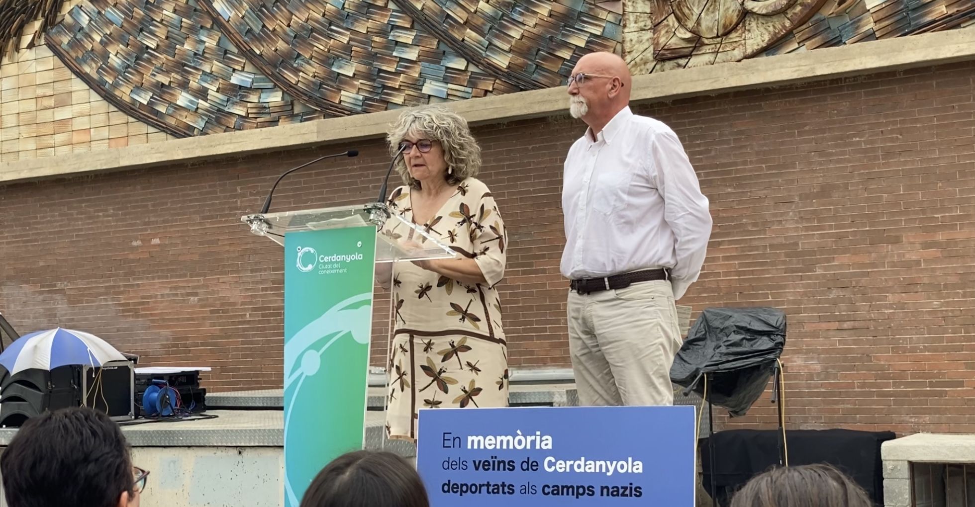 Mariona Alegret (CRAC) i Jordi Joan Mata (La Constància). FOTO: Mónica GM