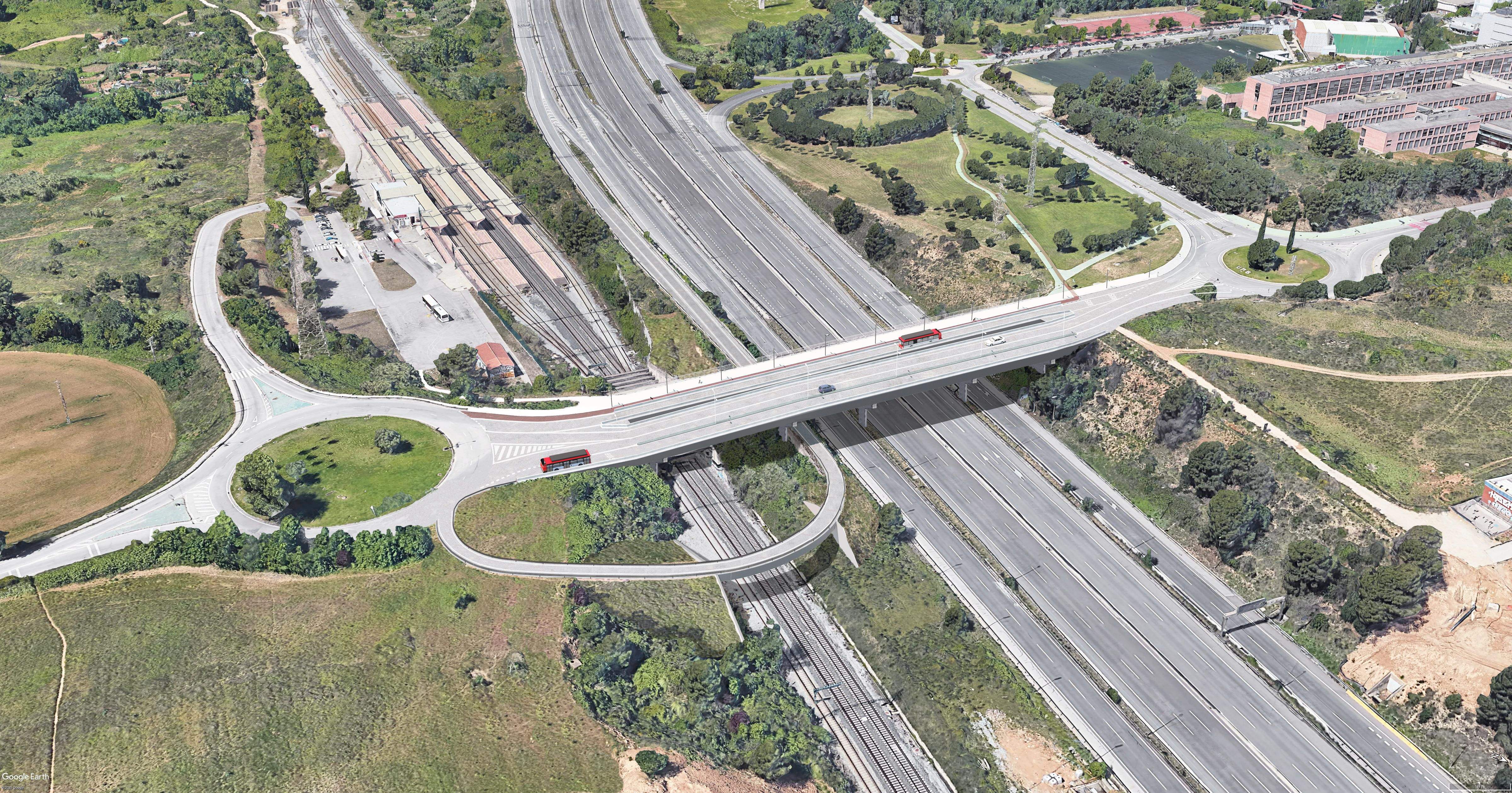 Projecte del pont entre la UAB i Cerdanyola. FOTO: Ajuntament de Cerdanyola