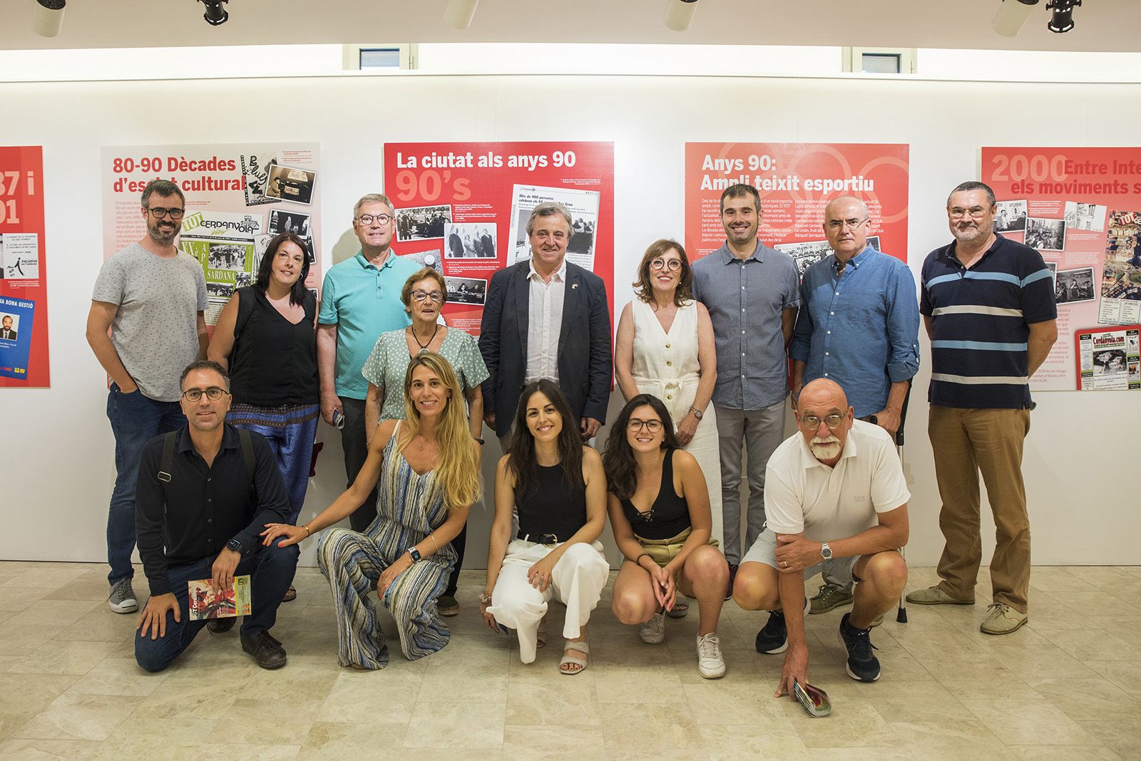 Taula rodona i inauguració de l'exposició dels 35 anys del TOT. FOTO: Bernat Millet