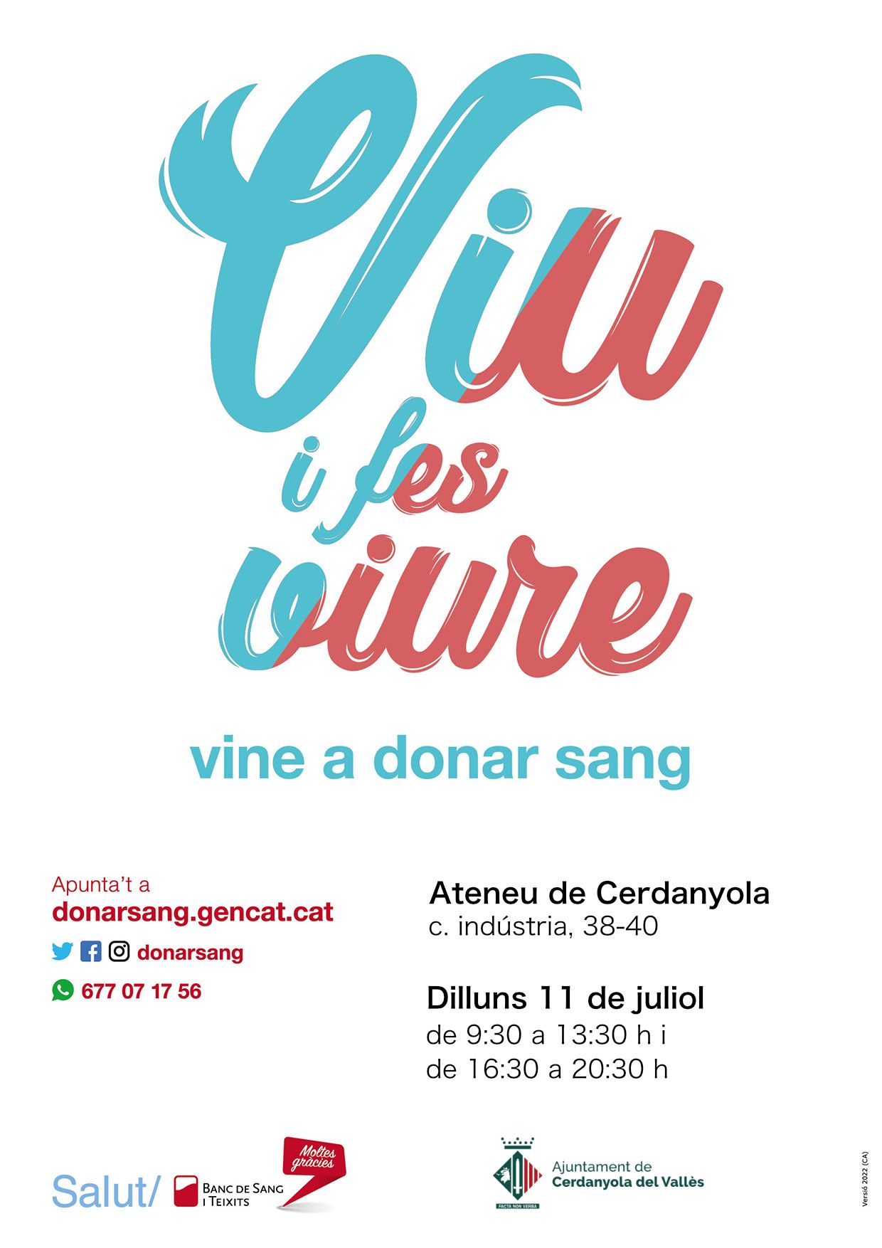 Donació de sang cartell Donació de sang cartell