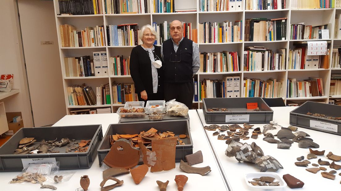 La família Padrós ha donat alguns materials al museu. FOTO: Cedida