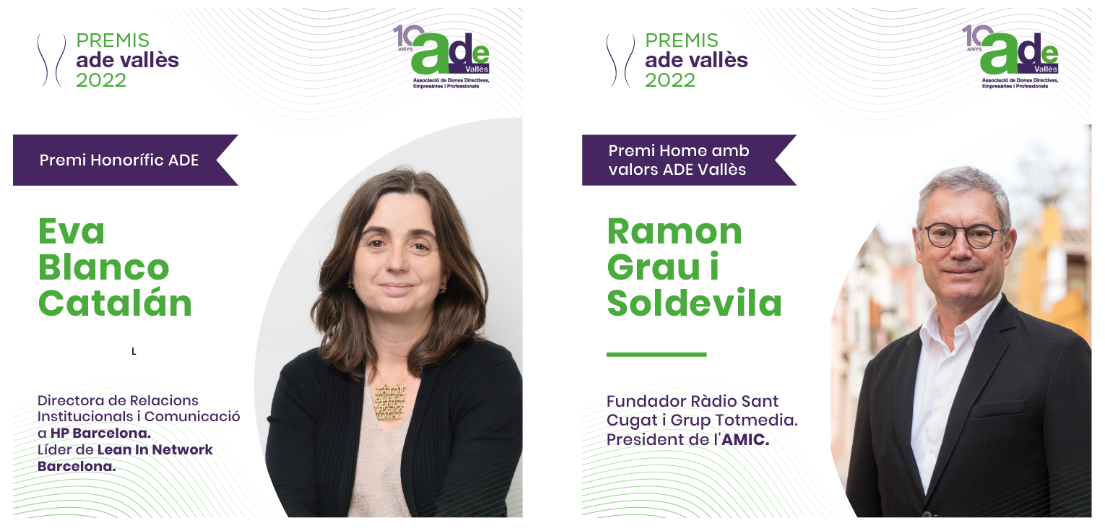 Guanyadors dels premis honorífics ADE Vallès. FOTO: Cedida