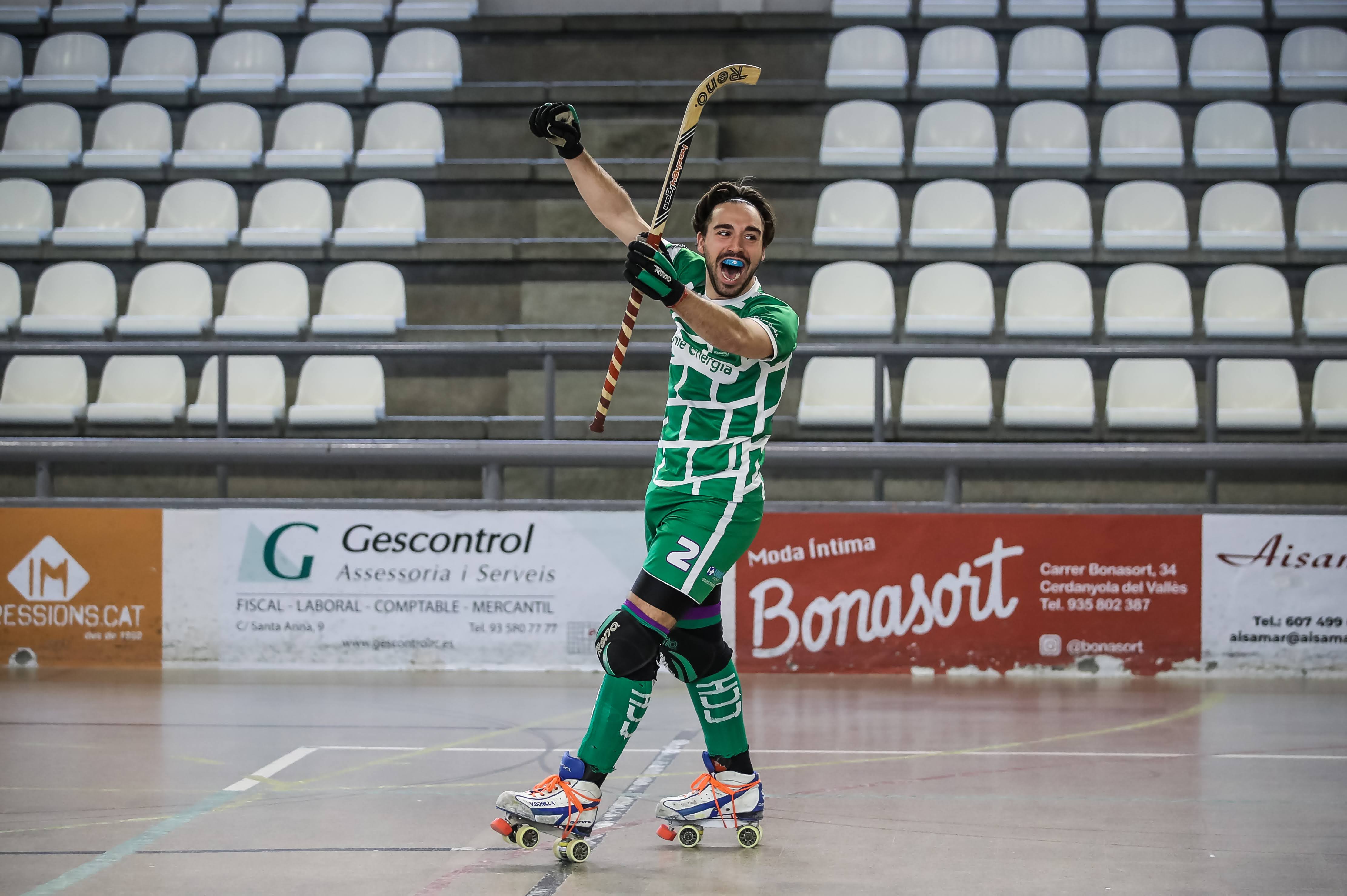 Víctor Bonilla en un partit del Cerdanyola Club d'Hoquei. FOTO: Svetlana Akimova (Fecapa)