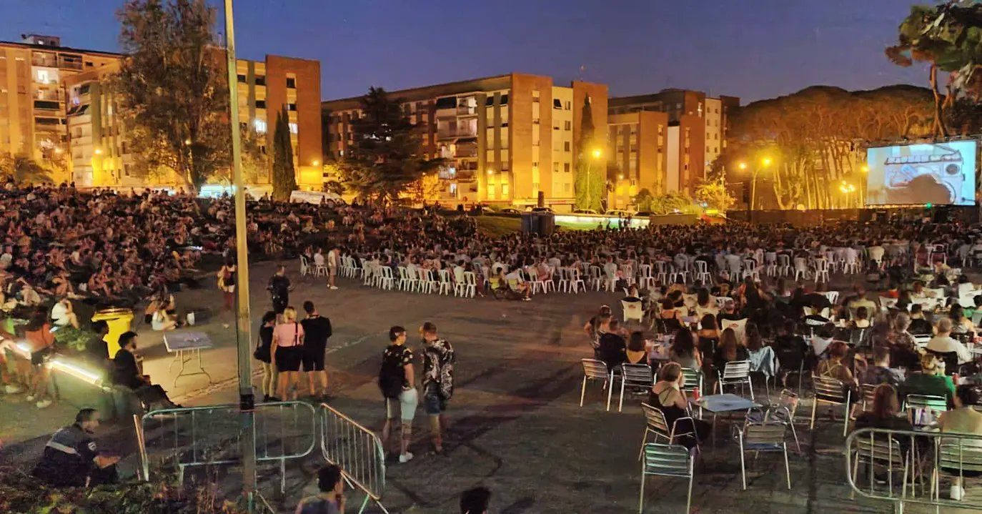 El Parc del Turonet en la tercera nit de projeccions del Fantosfreak. FOTO: @FANTOSFREAK