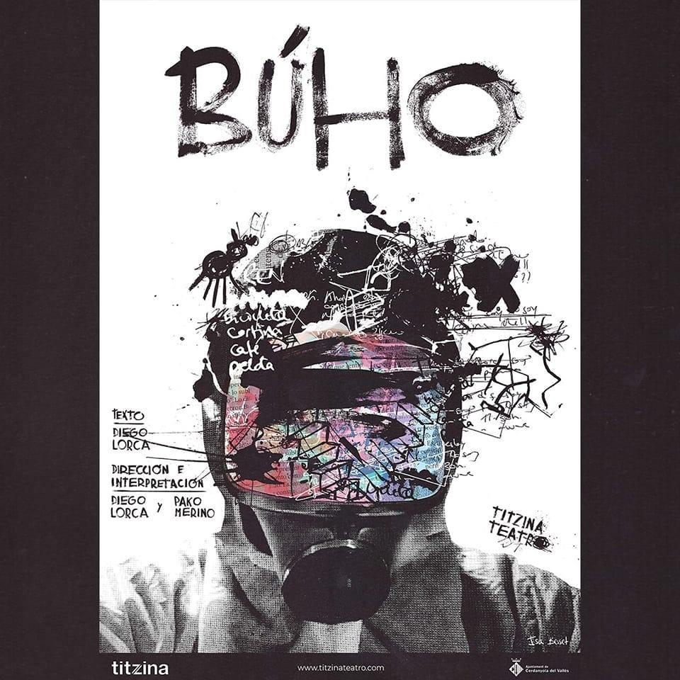 Cartell de l'obra 'Búho' Cartell de l'obra 'Búho'