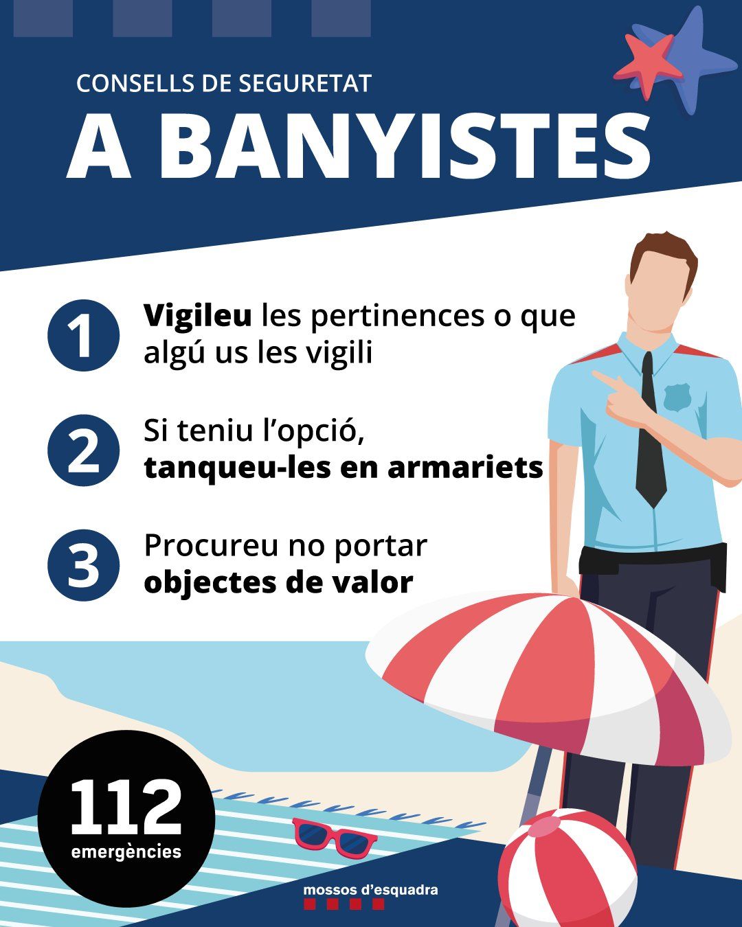 Consells de seguretat per a banyistes