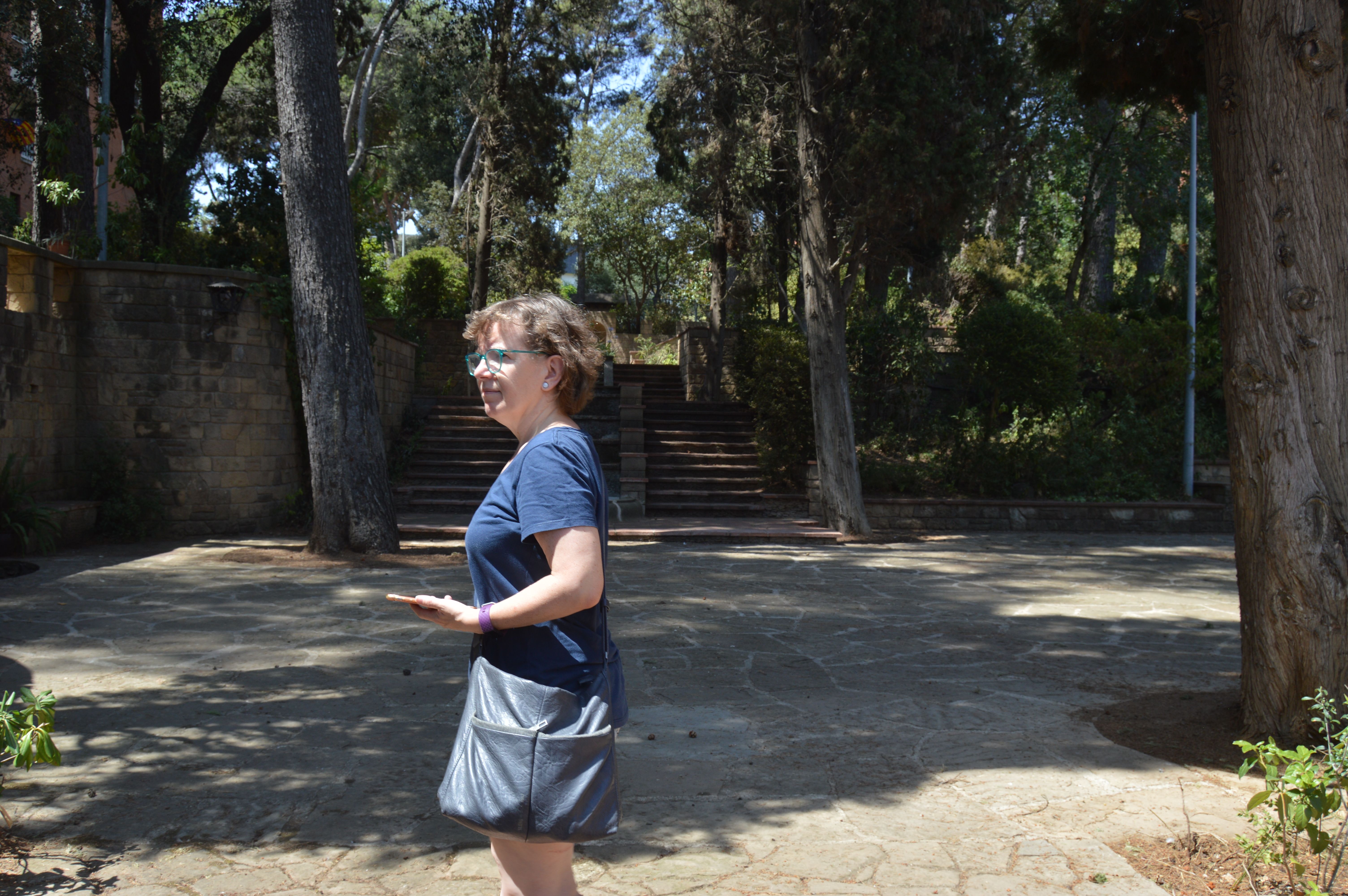 La visita acaba als jardins de Ca n'Ortadó. FOTO: Nora Muñoz Otero