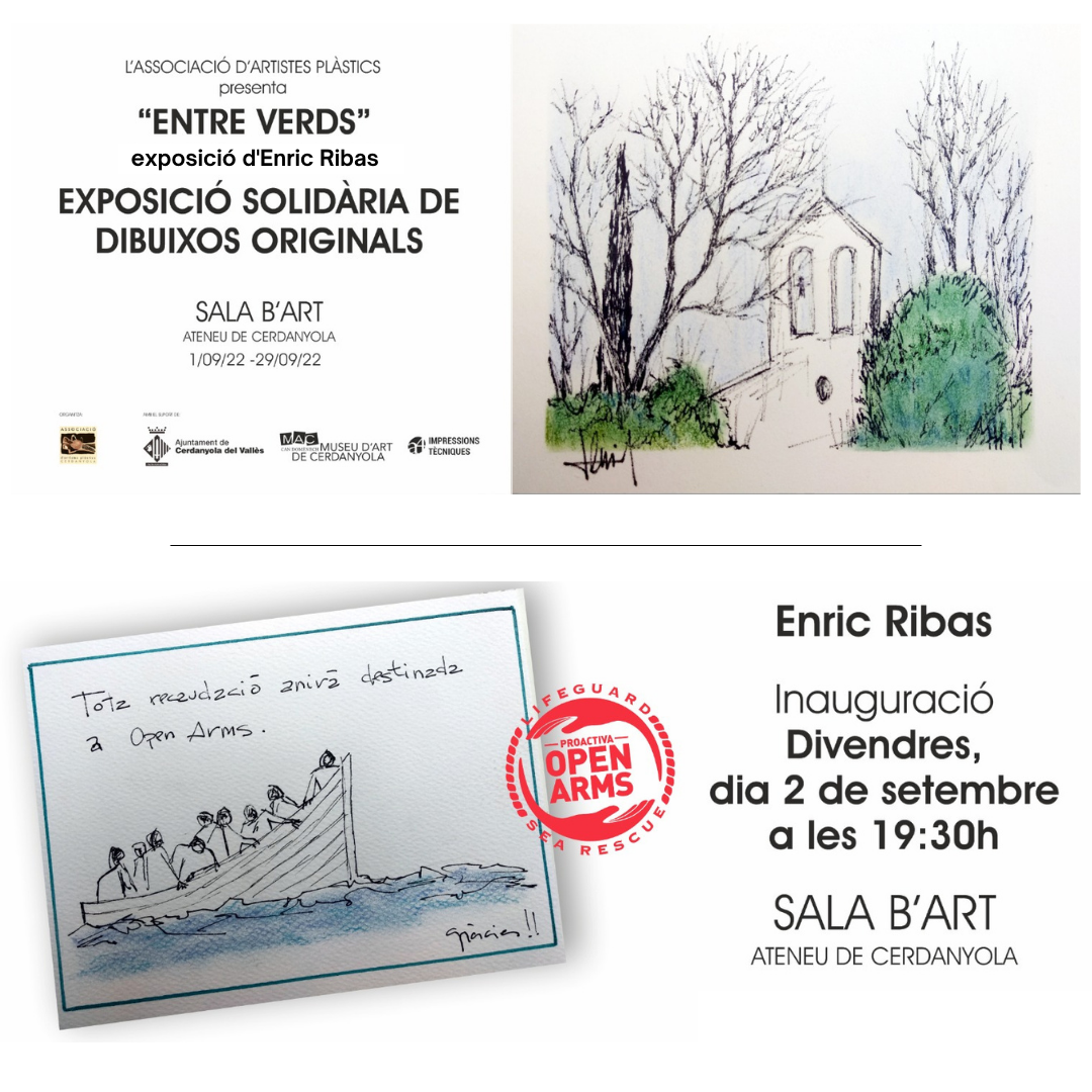 Cartell exposició dibuixos Enric Ribas