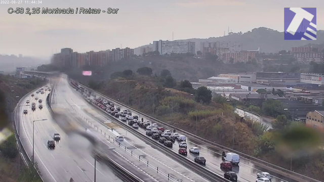 Accident a la C 58. FOTO. Tràfic