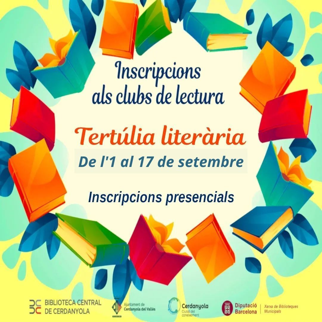 Inscripció oberta al club de lectura Inscripció oberta al club de lectura