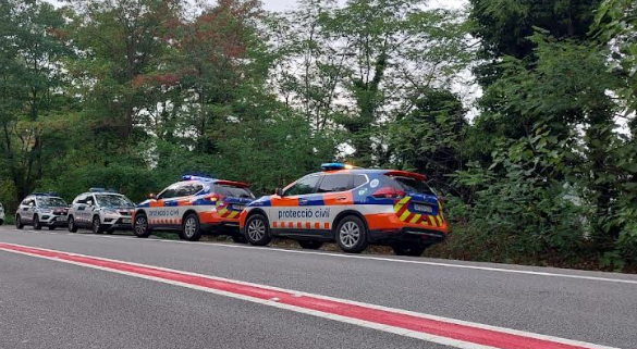 Mossos d'Esquadra i Protecció Civil s'han acostat als llocs dels fets. FOTO: Cedida Mossos d'Esquadra i Protecció Civil s'han acostat als llocs dels fets. FOTO: Cedida