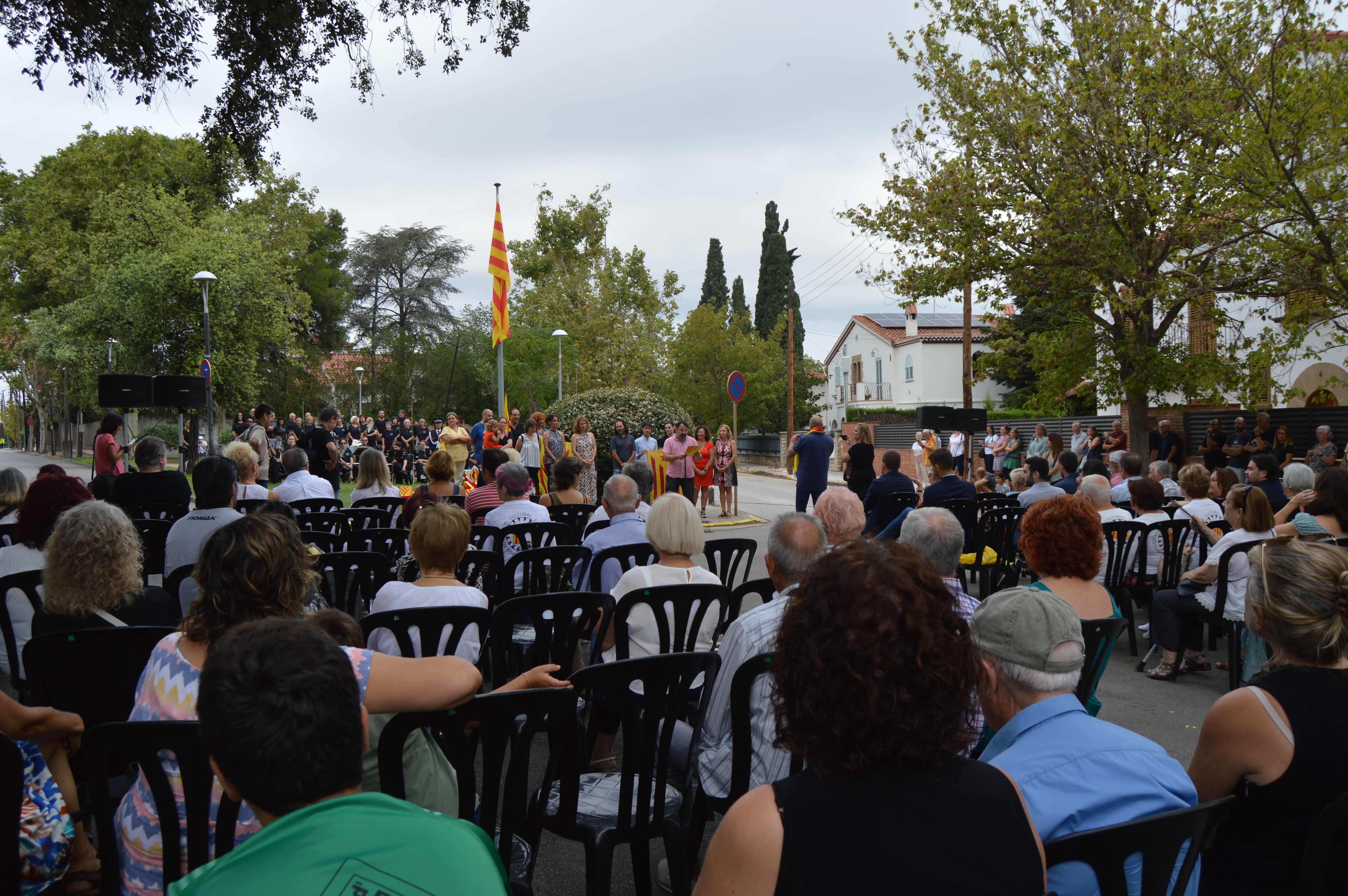 Assistents a l'acte institucional de la Diada. FOTO: Nora MO