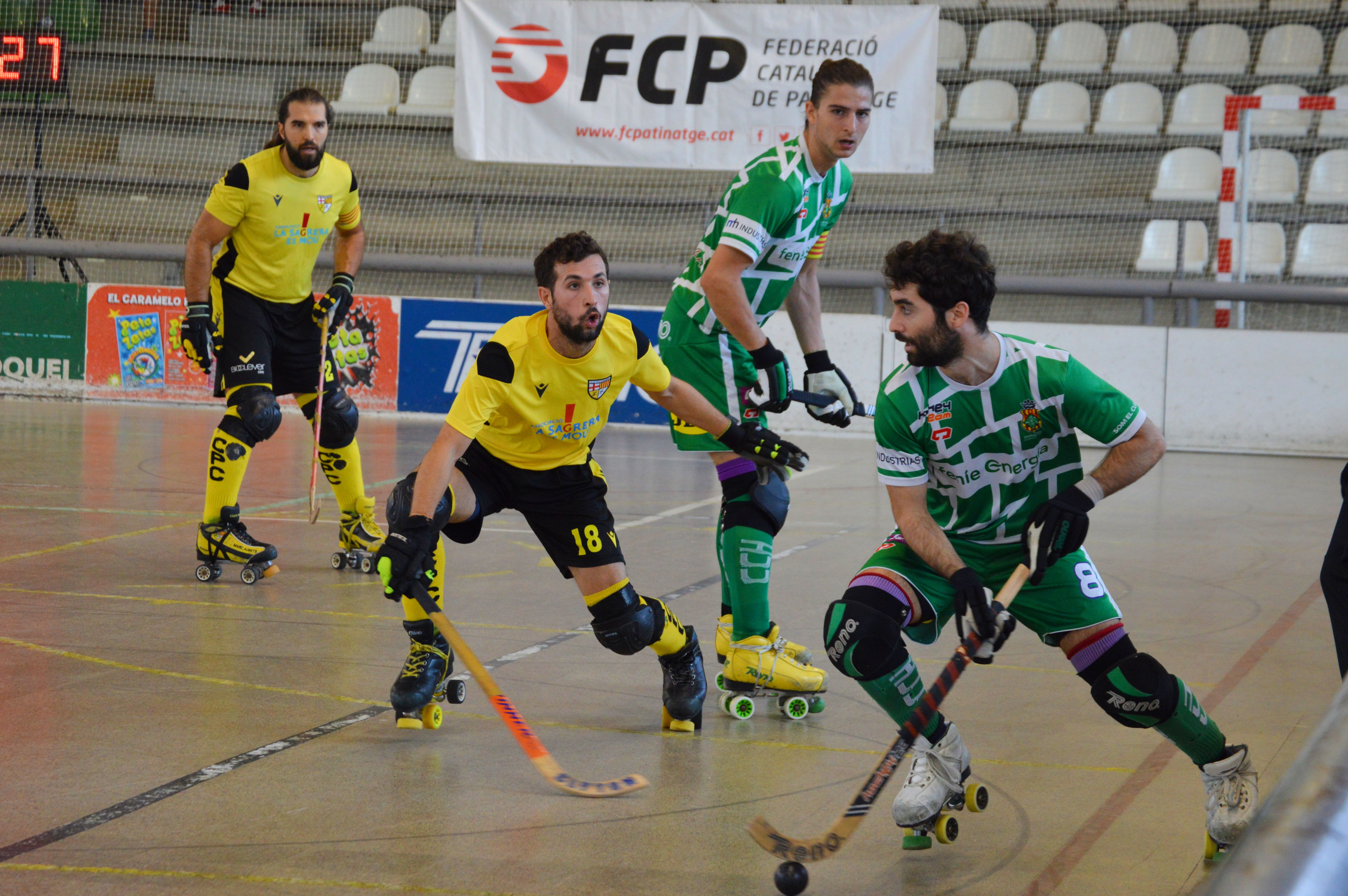 El Cerdanyola Club d'Hoquei a la final de Supercopa de Catalunya. FOTO: Nora MO