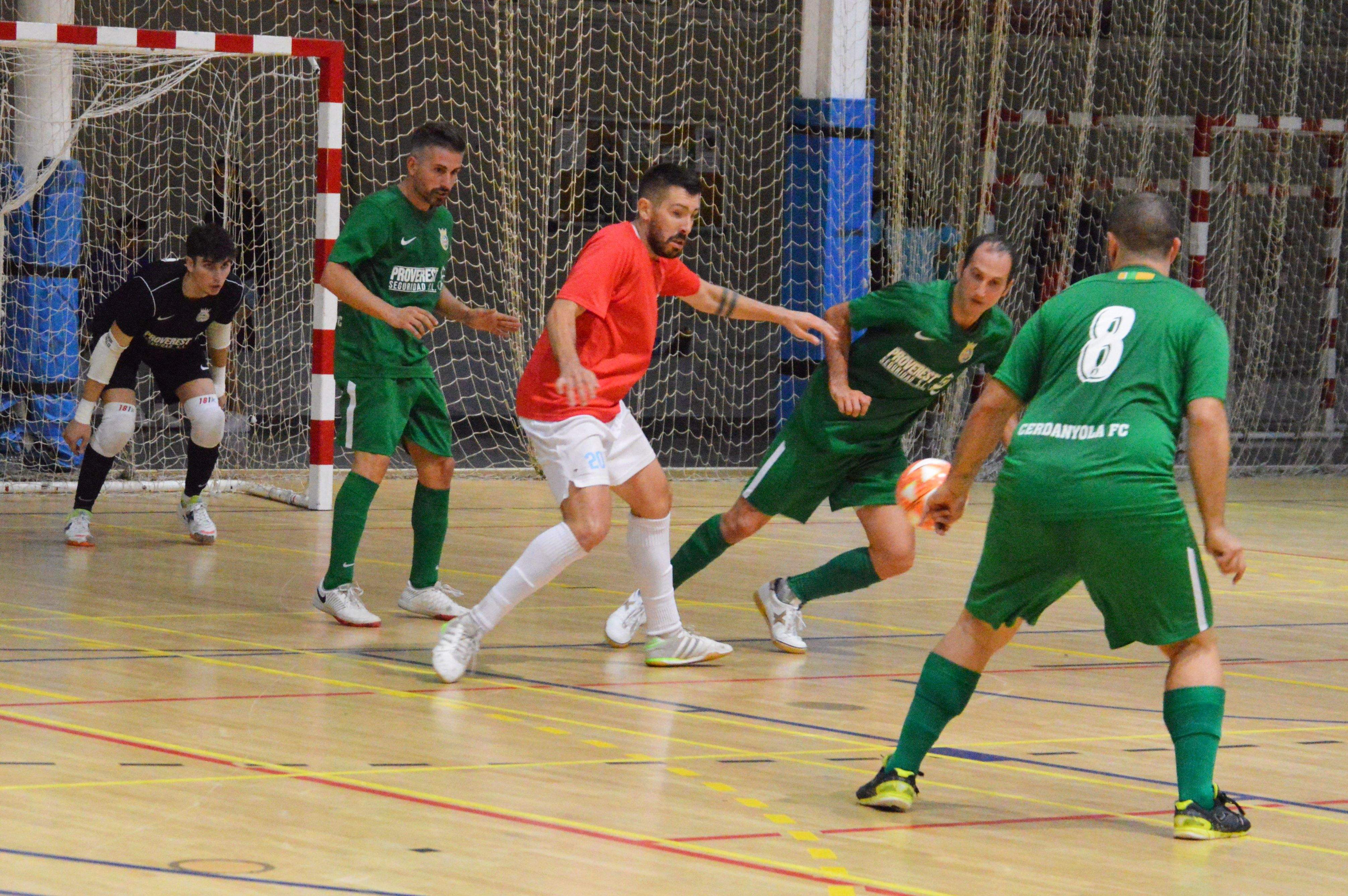 El Cerdanyola Futbol Club de futbol sala a Guiera. FOTO: Nora MO