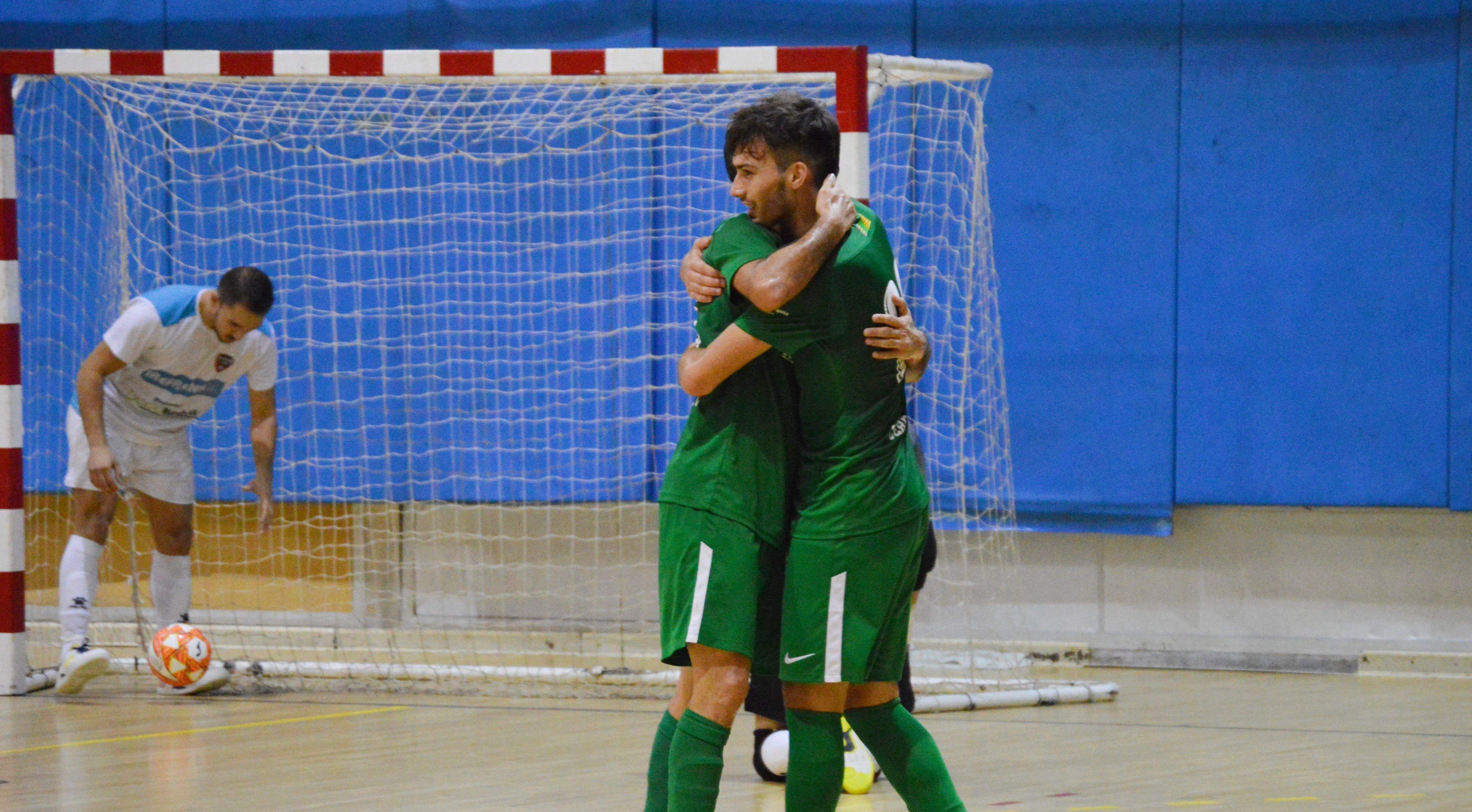El Cerdanyola Futbol Club de futbol sala en un partit a Guiera. FOTO: Nora MO El Cerdanyola Futbol Club de futbol sala en un partit a Guiera. FOTO: Nora MO