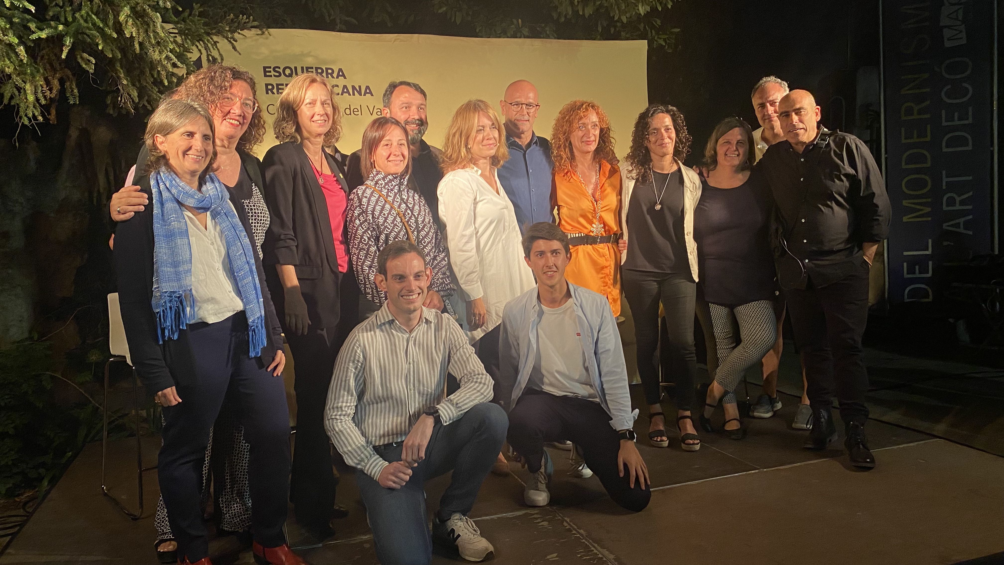 Membres d'ERC Cerdanyola a l'acte de presentació d'Albert Turon com a candidat. FOTO: Mónica GM