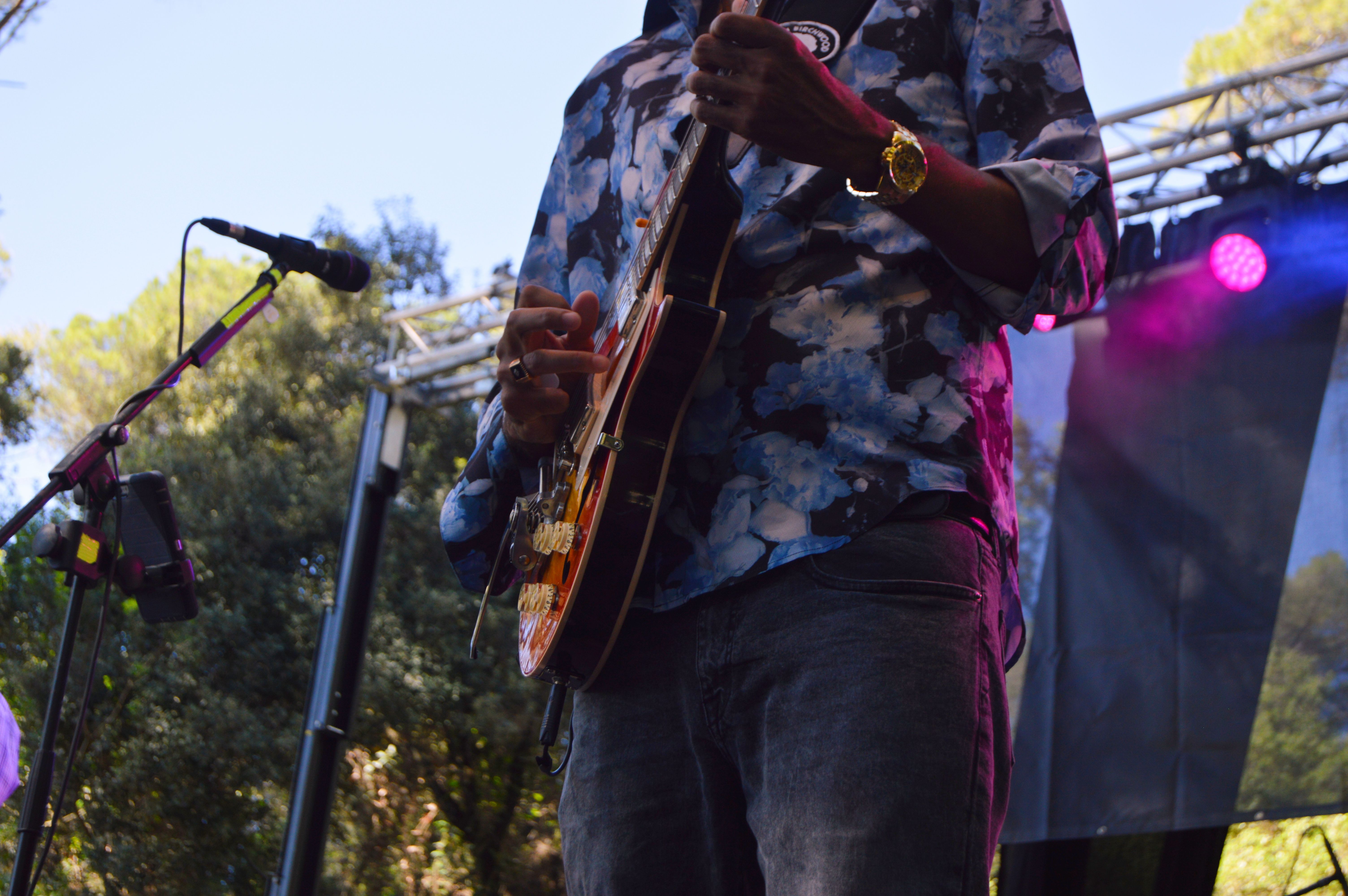 Concert de Selwyn Birchwood a l'escenari Bosc del Bosc Tancat, al Festival de Blues. FOTO: Nora MO