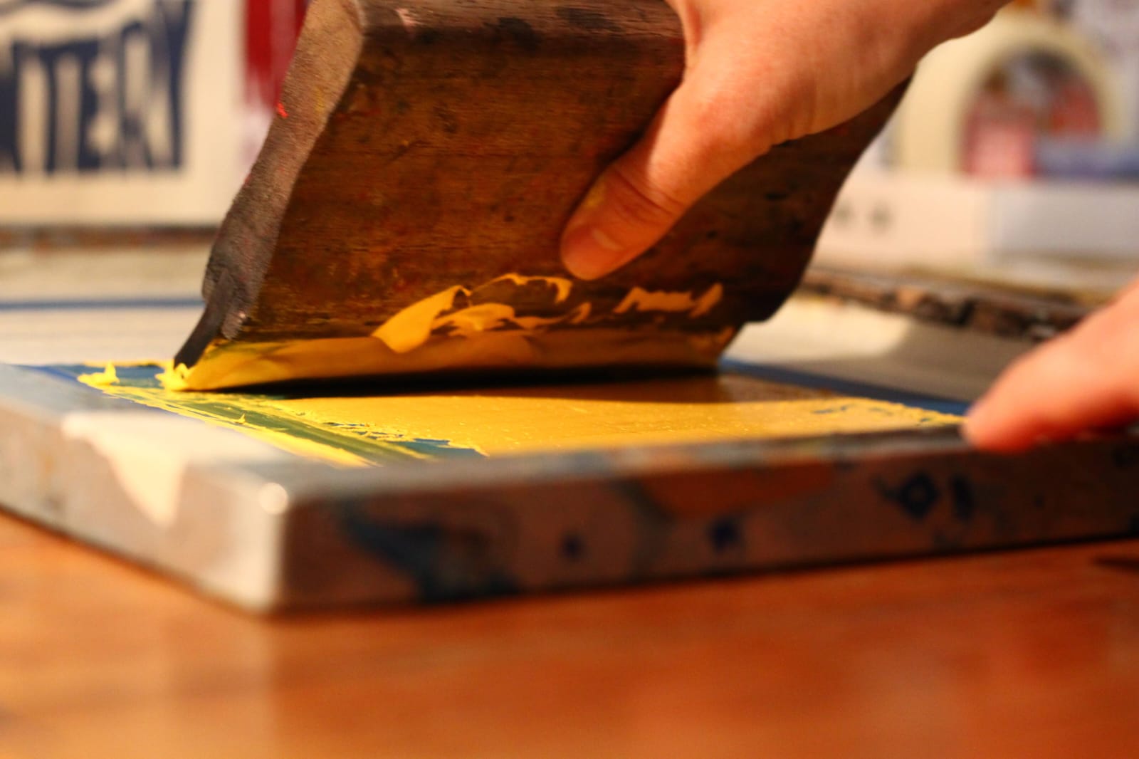 Taller de serigrafia del Museu d'Art de Cerdanyola. FOTO: Cedida