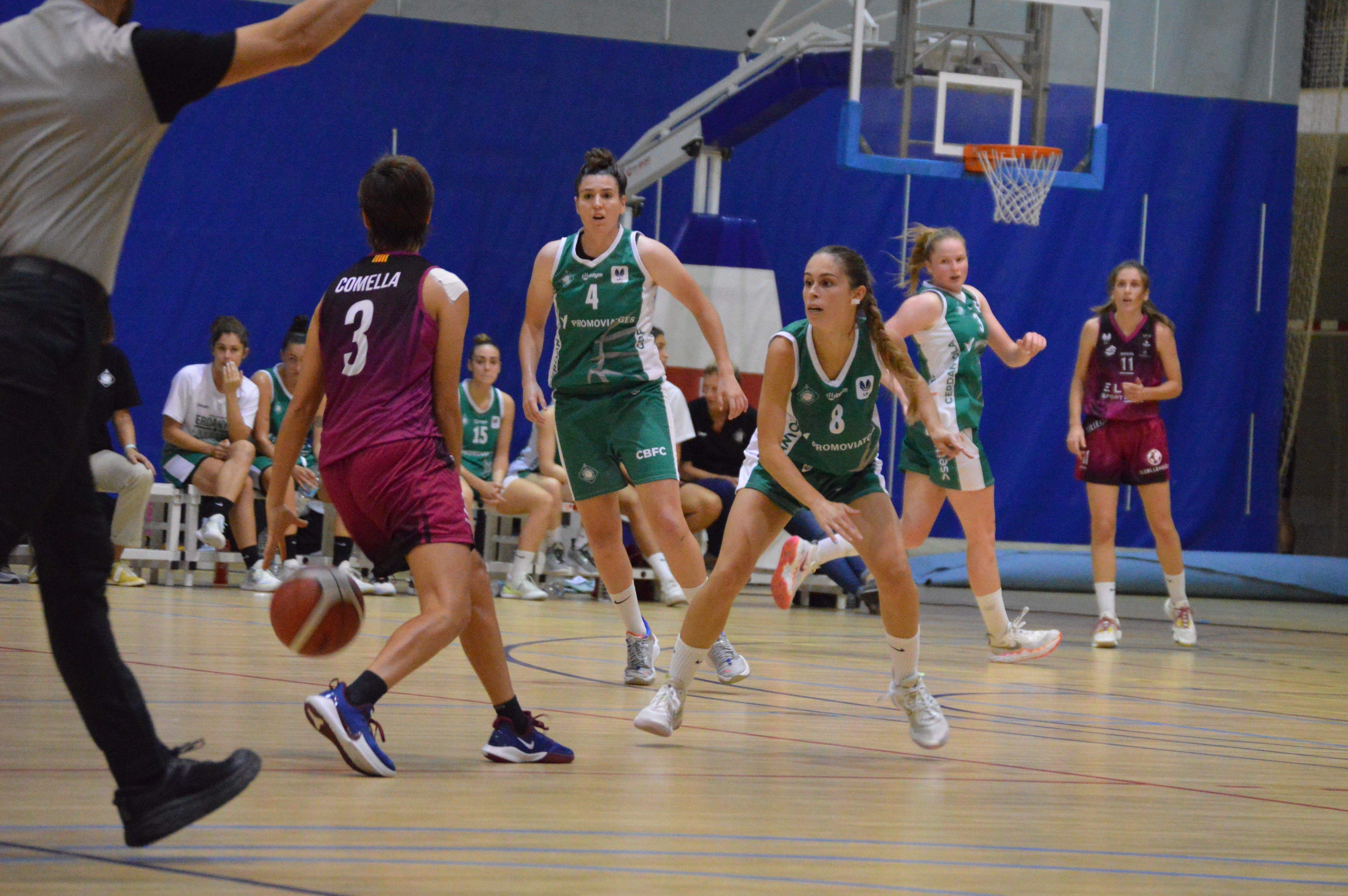 El CBF Cerdanyola davant del CB Lleida en un partit de LF2. FOTO: Nora MO El CBF Cerdanyola davant del CB Lleida en un partit de LF2. FOTO: Nora MO