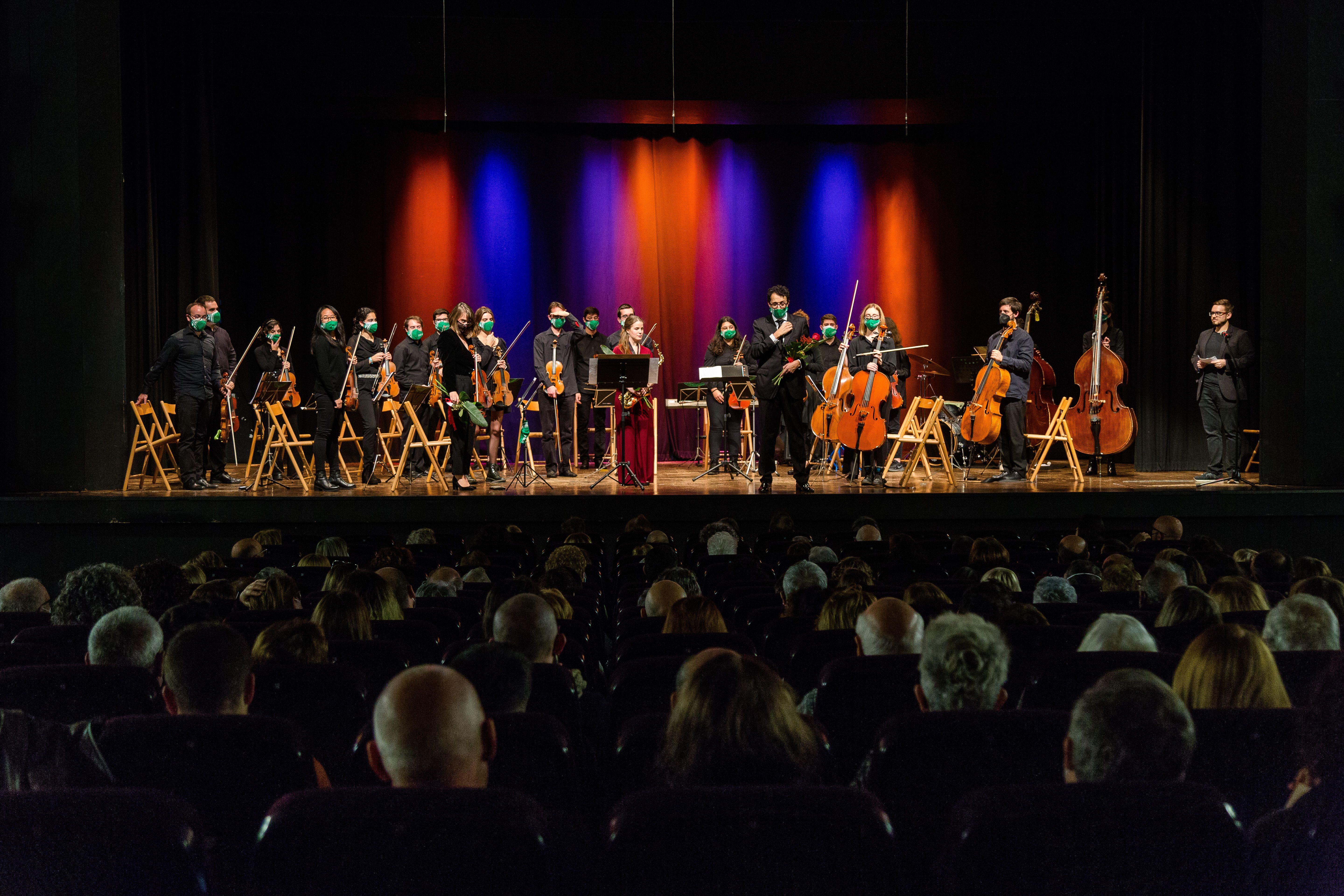 Actuació anterior de la Jove Orquestra de Cerdanyola. FOTO: Cedida