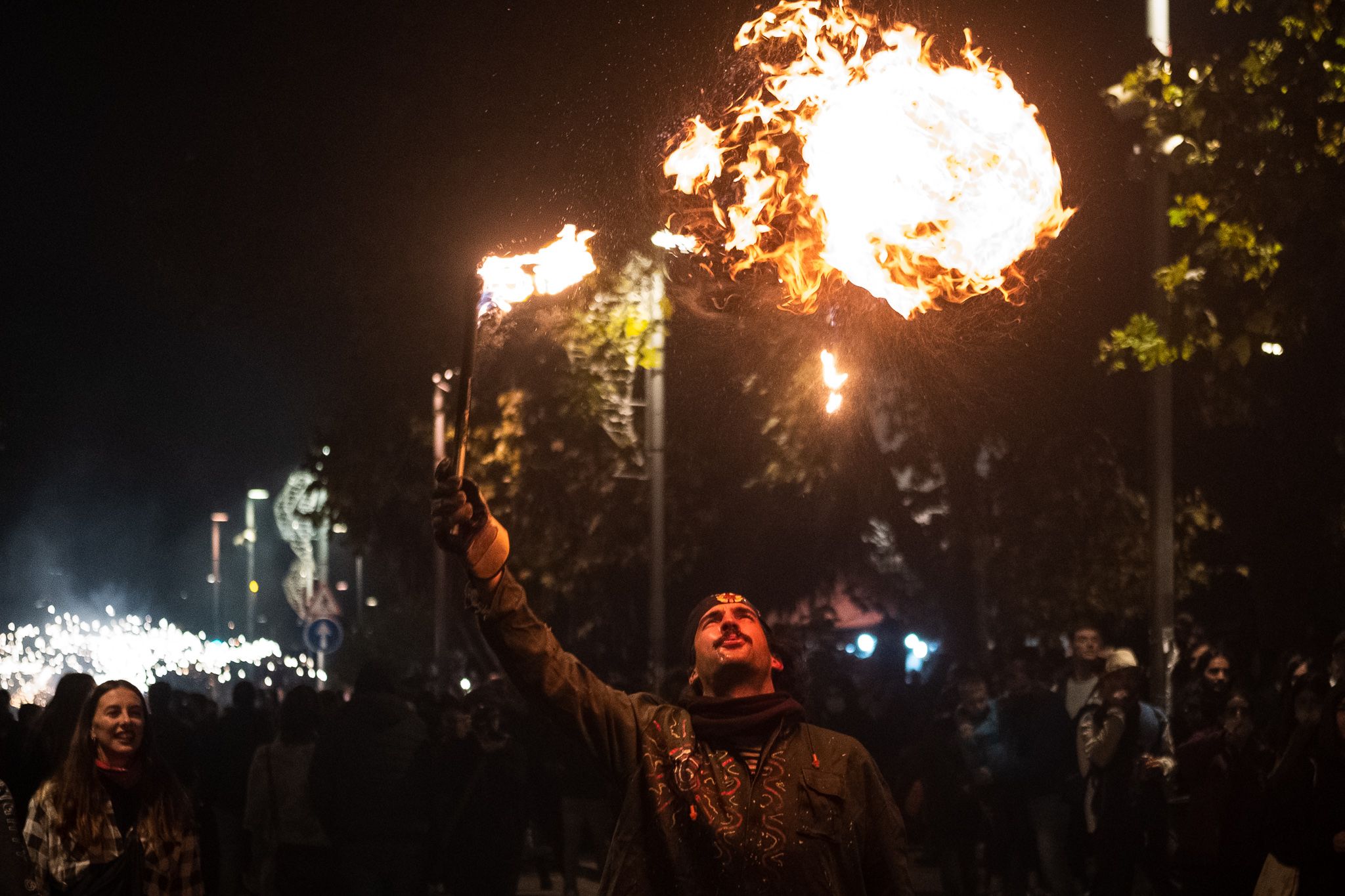 Correfoc dels Diables durant la Festa Major de 2021. FOTO: Ale Gómez